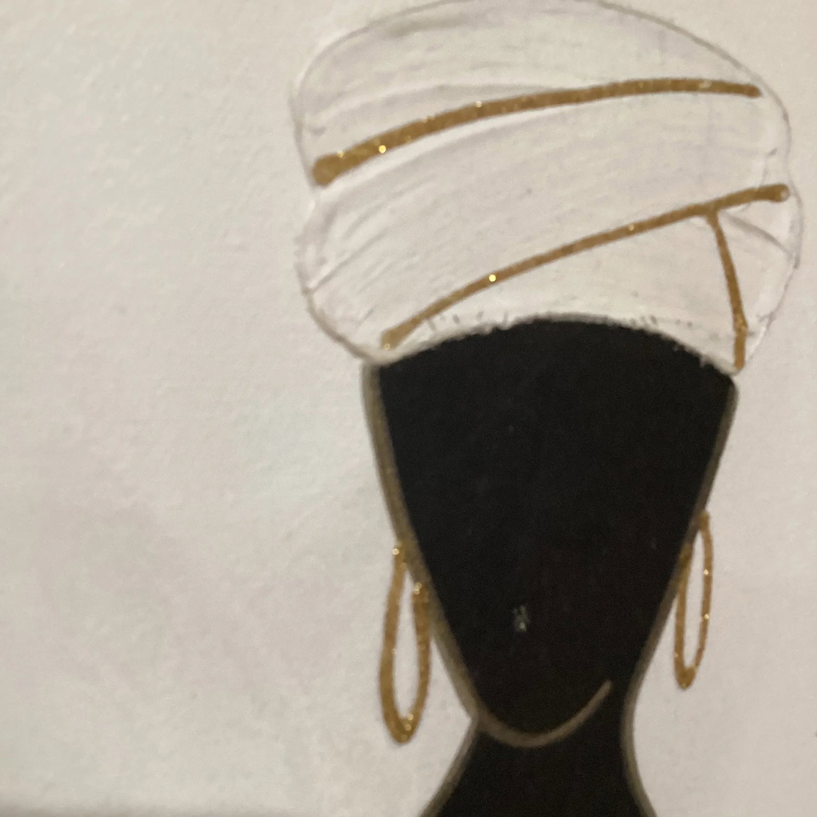 Mid 20th Century June Marie Original Oil on Canvas African American Woman Painting, Framed - 9