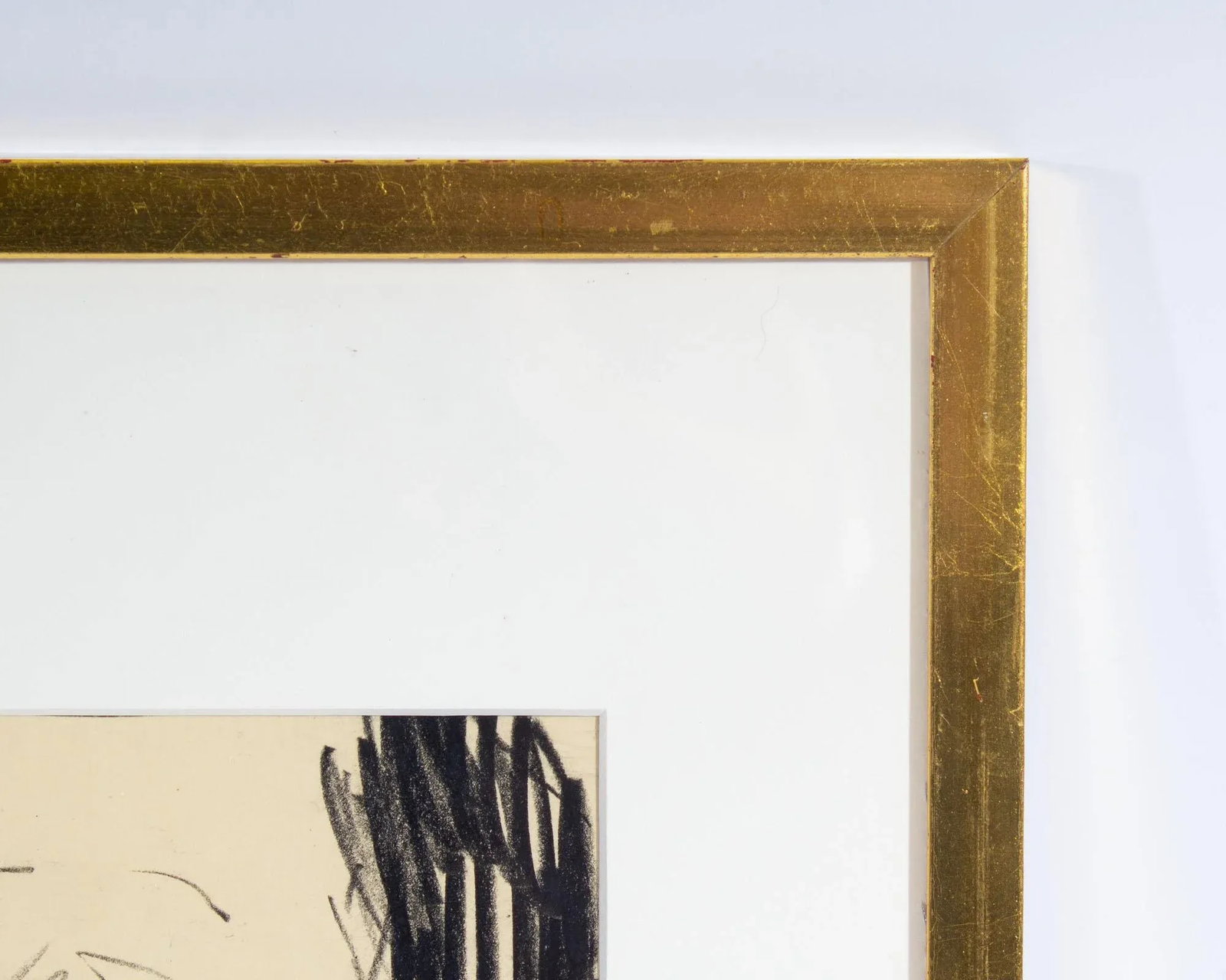 1960s Abstract Mixed Media Portrait Drawing by James L. Bruch - 3