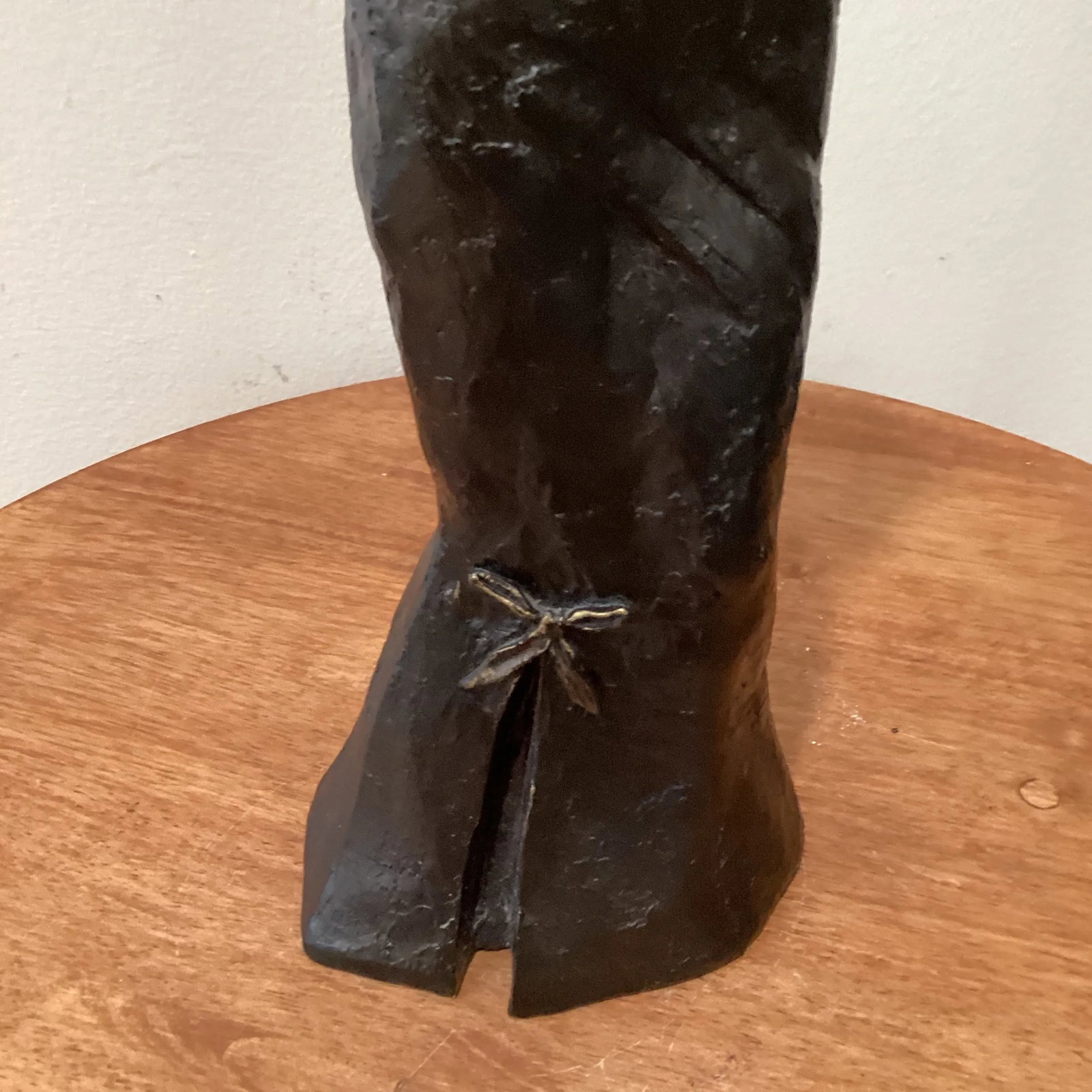 Late 20th Century Metal Art Fashionable Women Sculpture " the Parisian Lady " by Nancy Tapp Circa 19 - 7