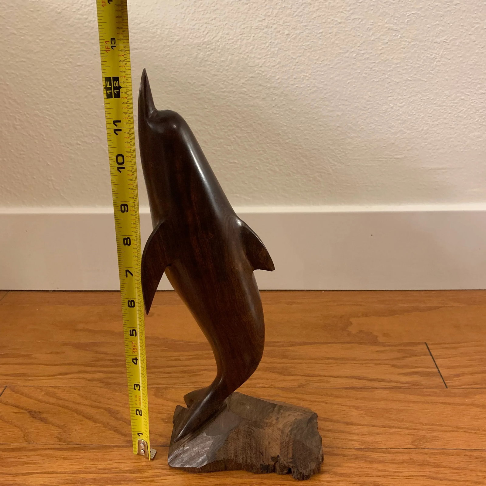 1970s Vintage Ironwood Dolphin Sculpture - 12