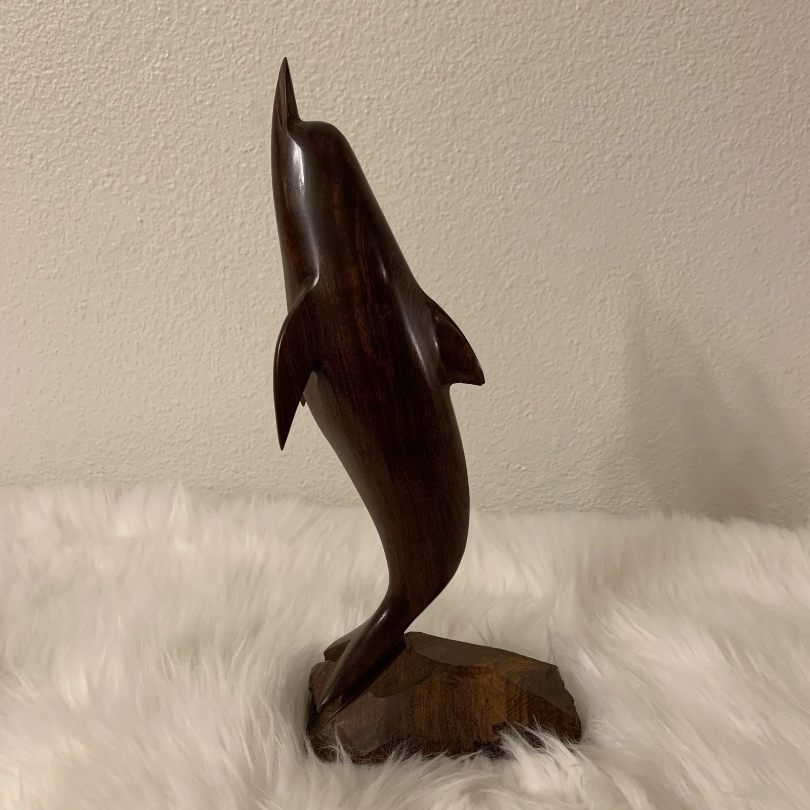 1970s Vintage Ironwood Dolphin Sculpture - 5