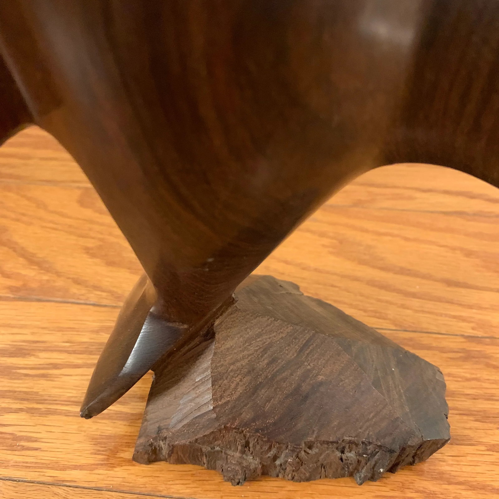 Vintage Ironwood Sculpture of a Dolphin - 5