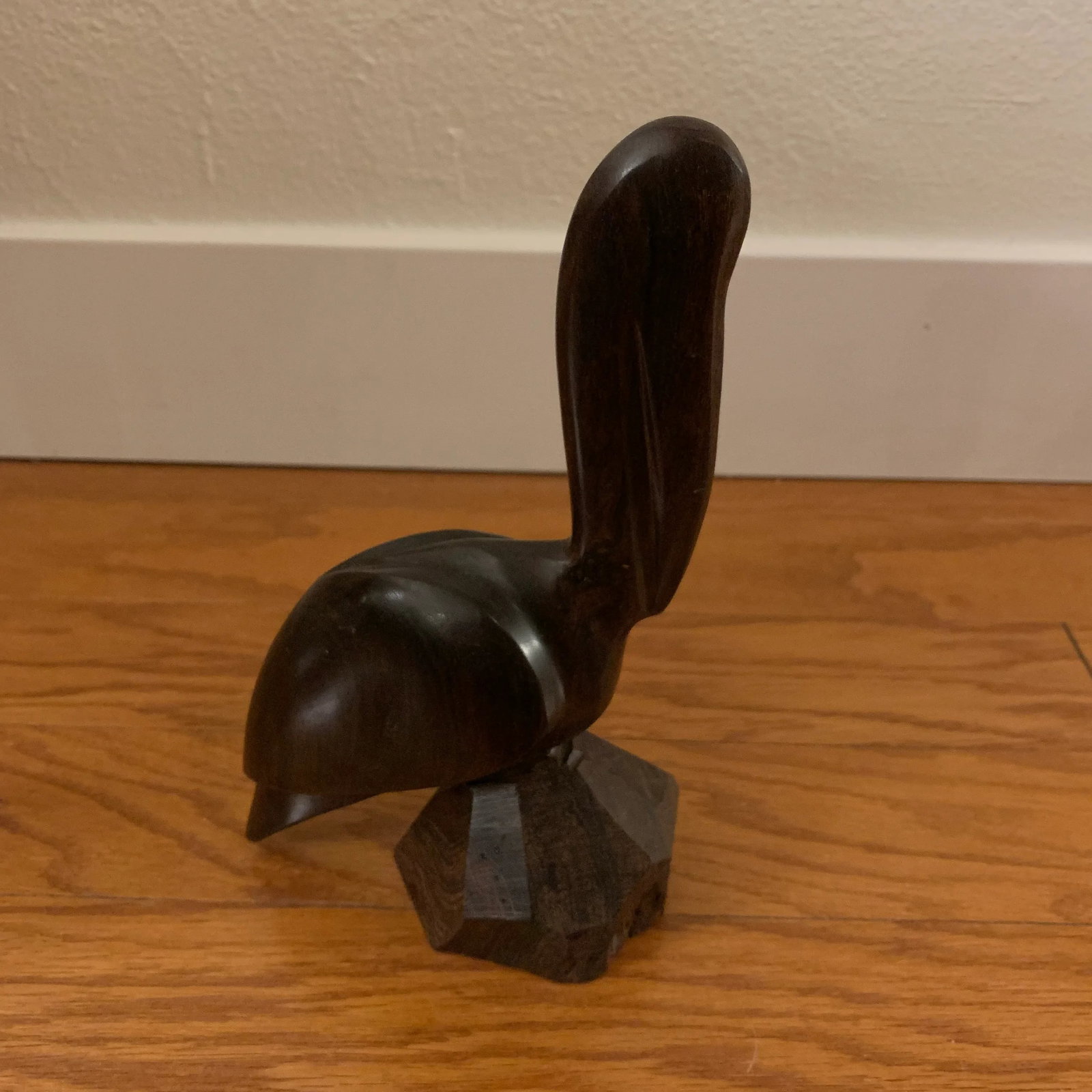 Vintage Ironwood Sculpture of a Crane - 5