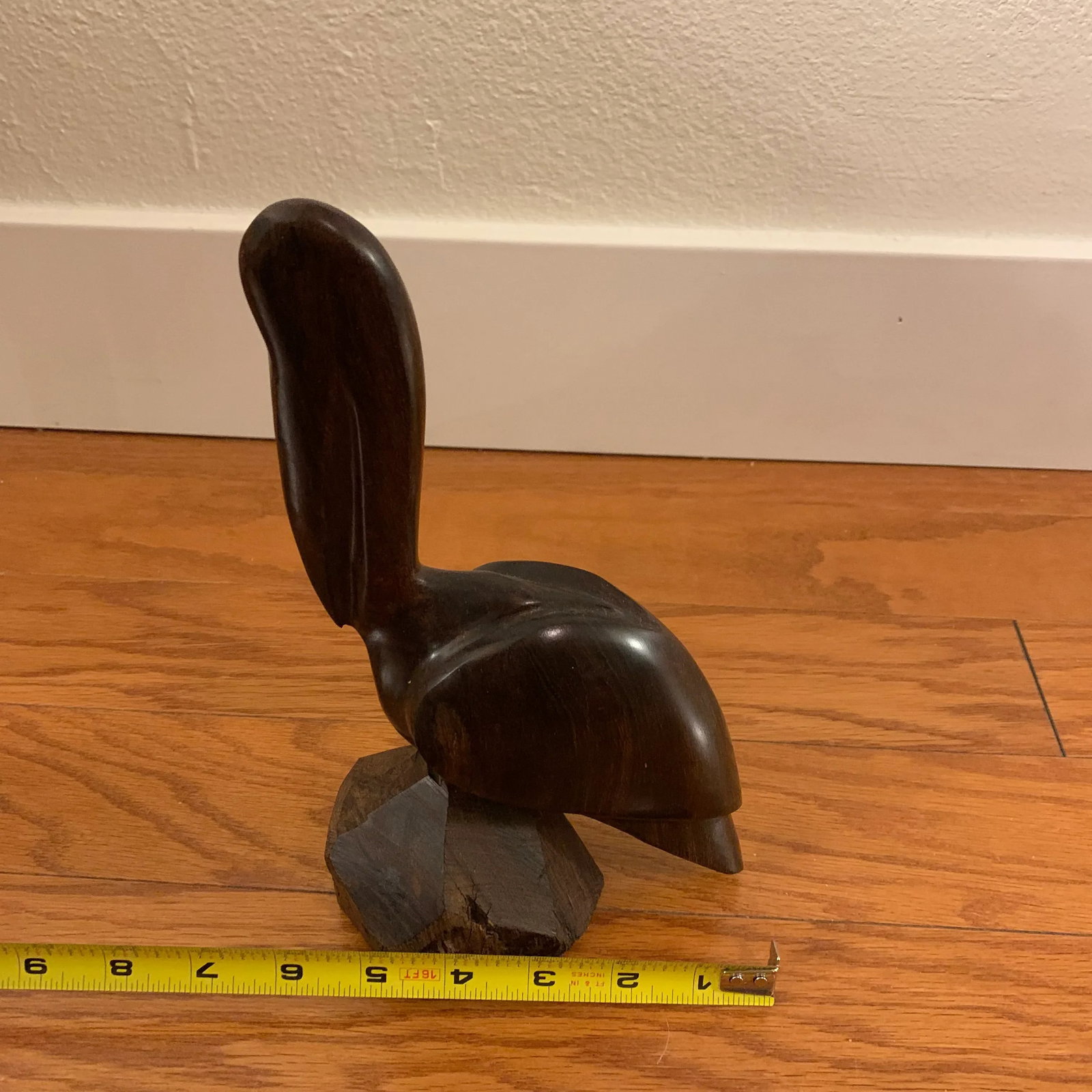 Vintage Ironwood Sculpture of a Crane - 6