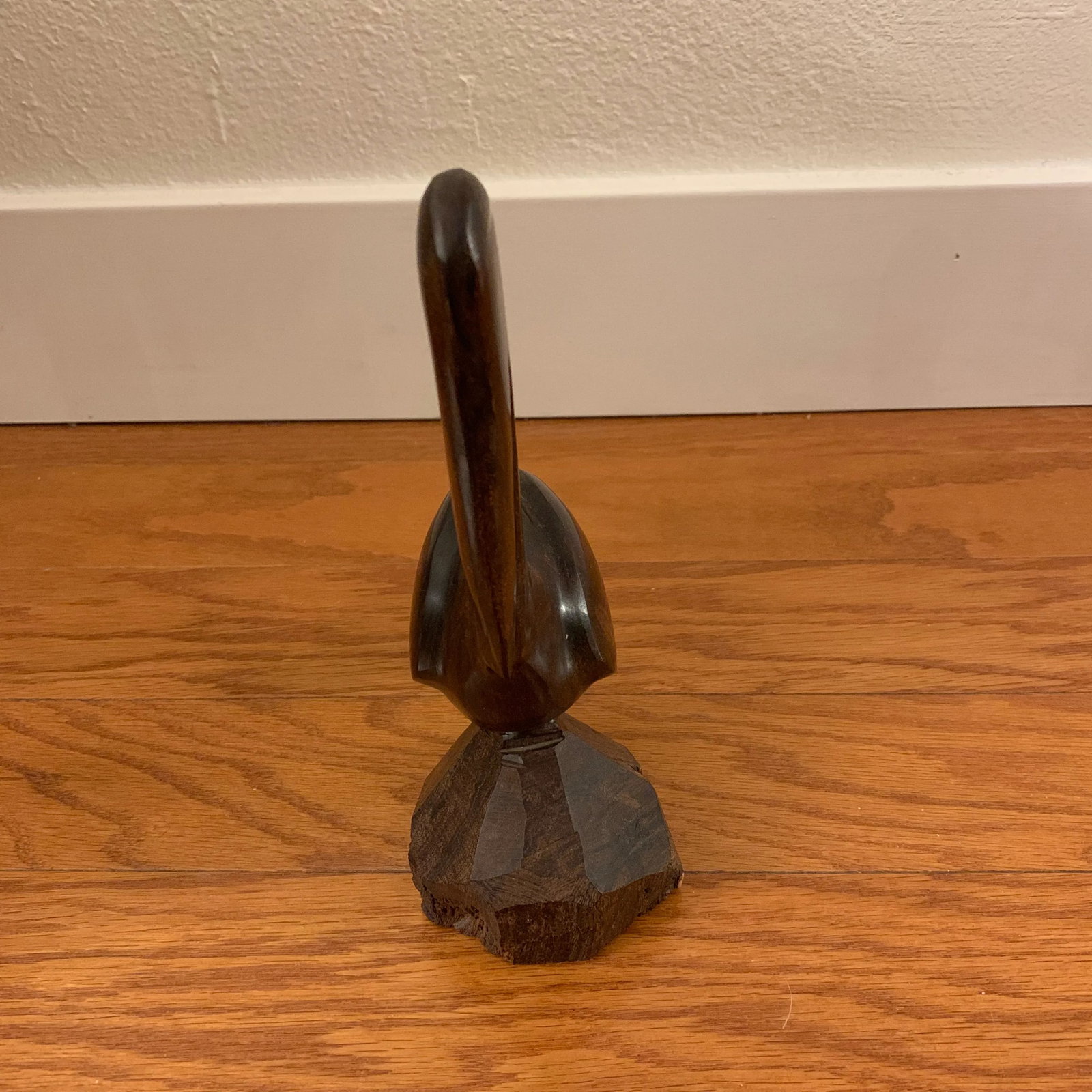 Vintage Ironwood Sculpture of a Crane - 7