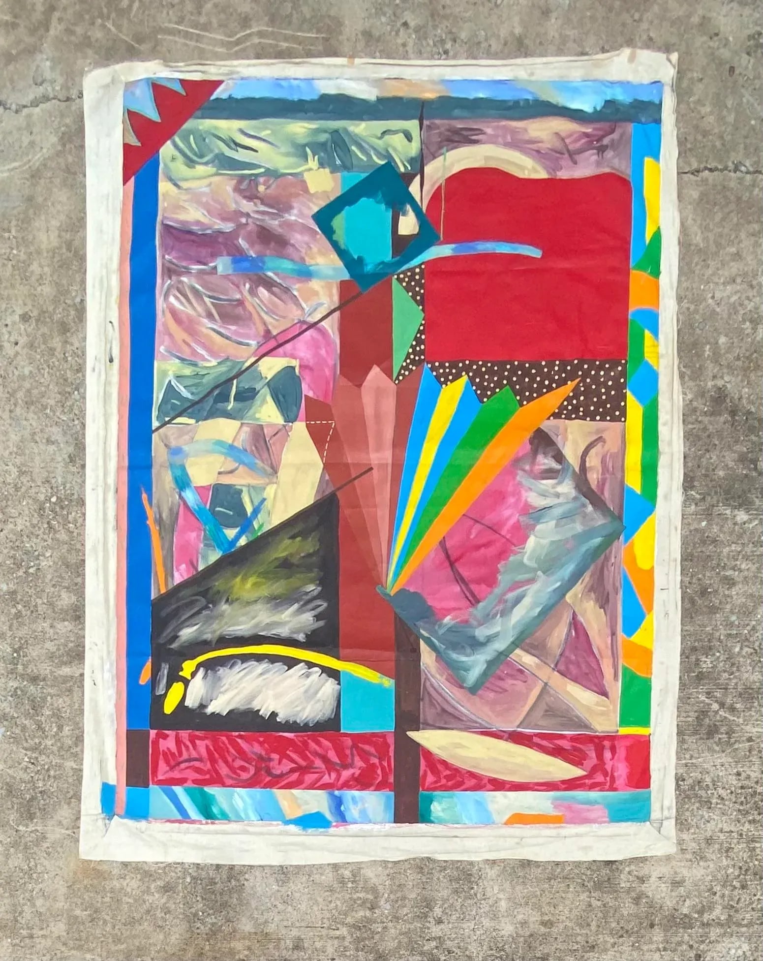 83"h Monumental XL Original Painting by Listed Artist Ronald D. Moody (Ron Moody) - 2