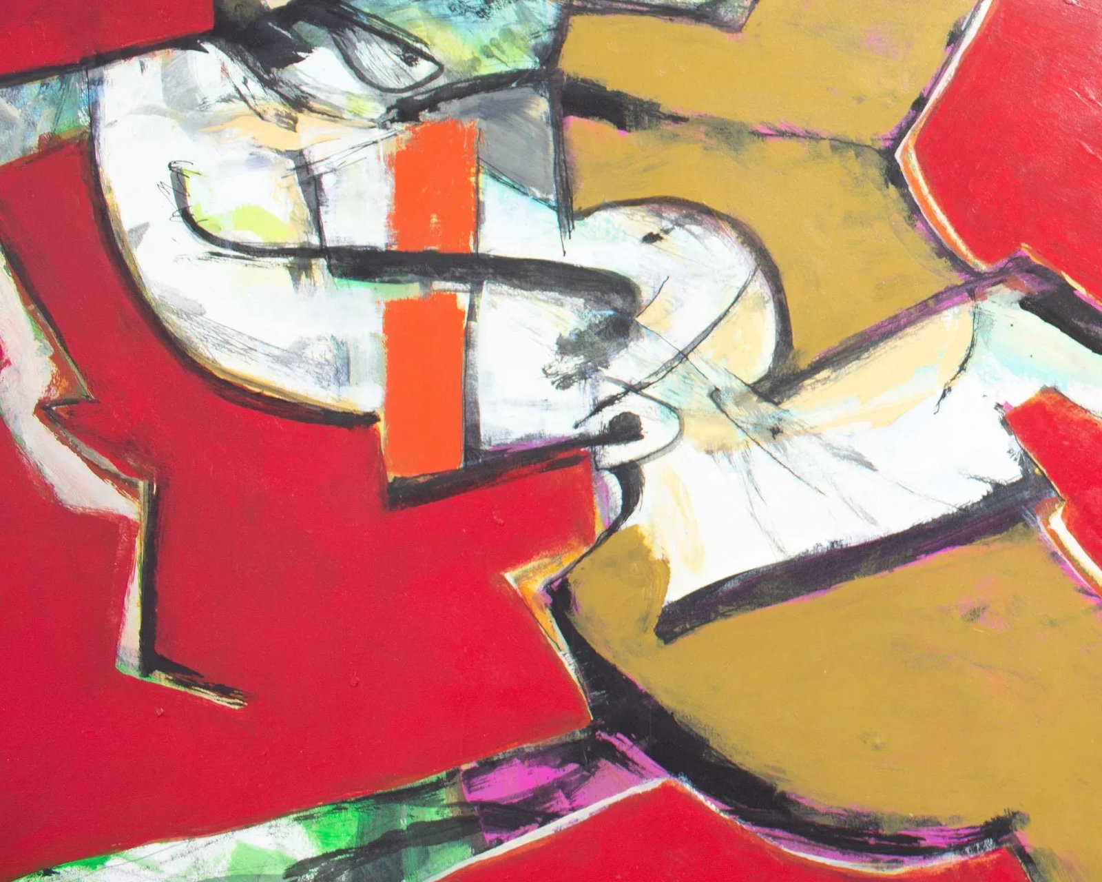 Abstract Acrylic Painting on Paper by James L. Bruch - 3