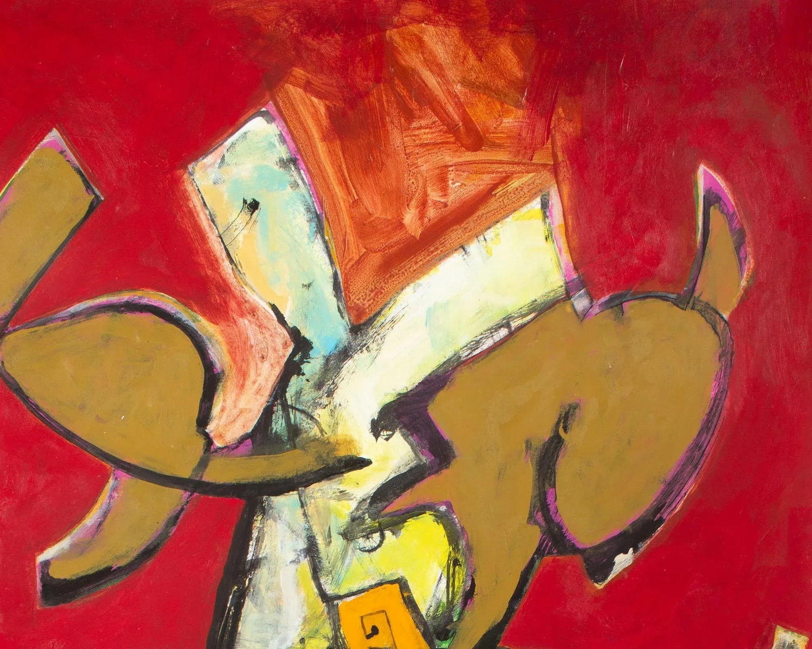 Abstract Acrylic Painting on Paper by James L. Bruch - 5
