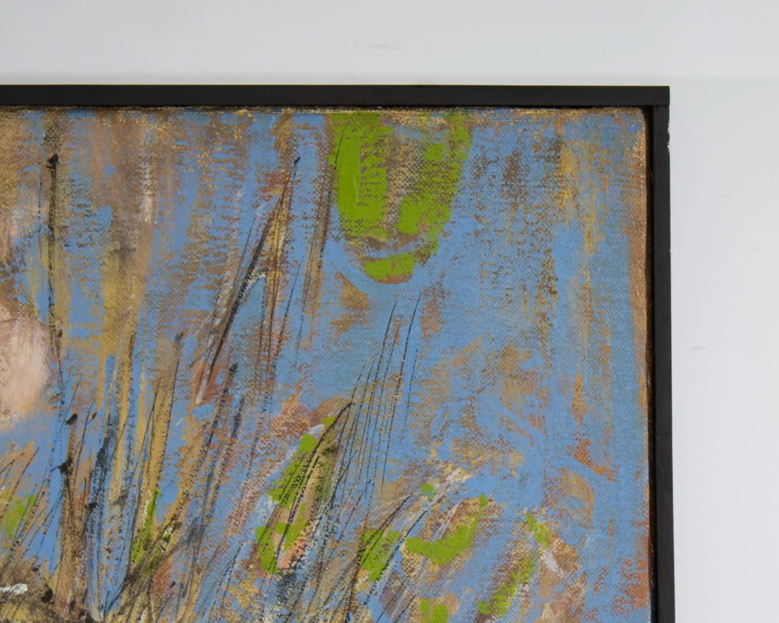 1960 "Encounter" Abstract Oil on Canvas Painting by Stephen Magada - 6