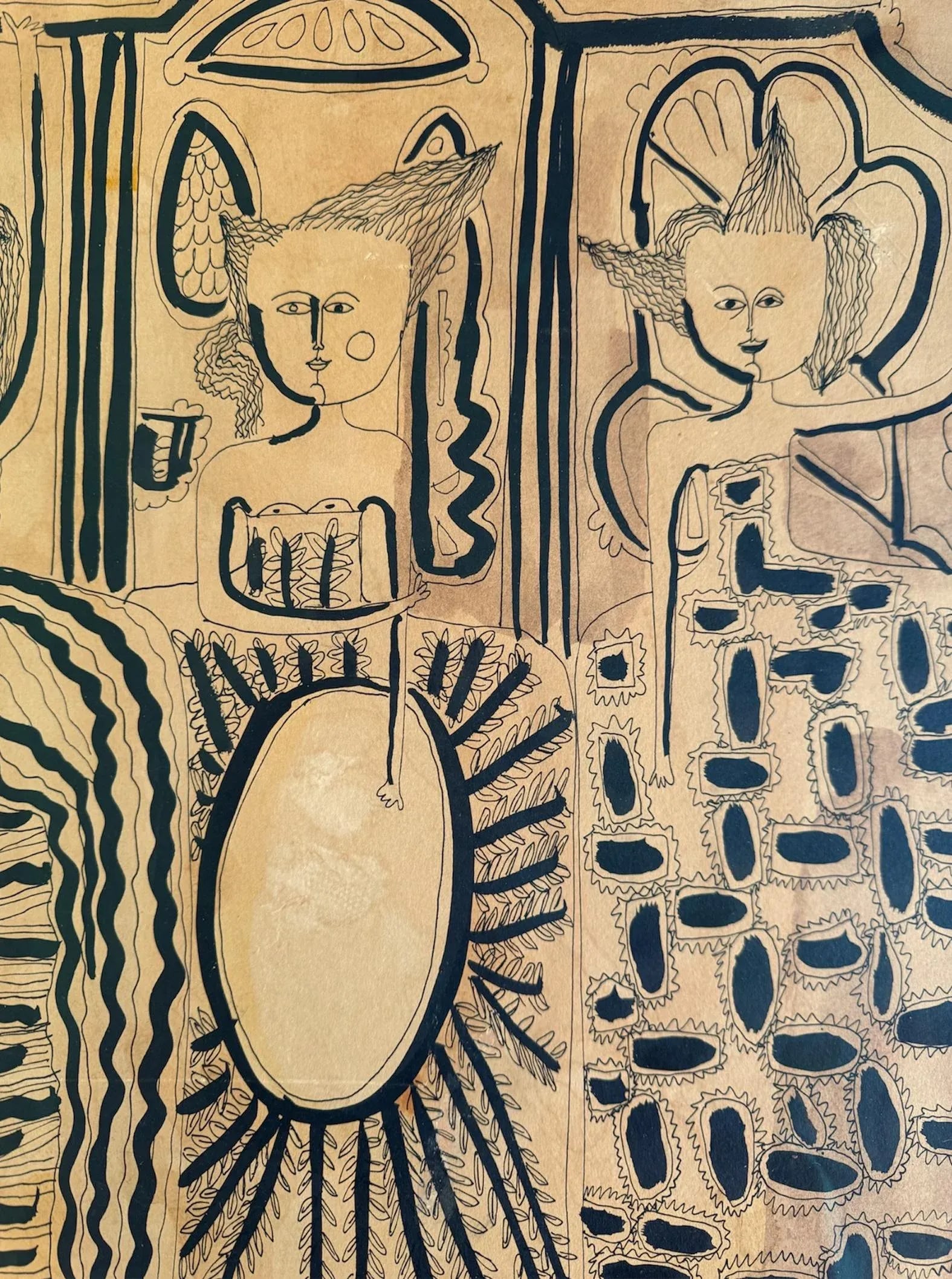 Abstract Art From a Michael S. Smith Installation, Actor Jim Belushi's Ca Estate - 4
