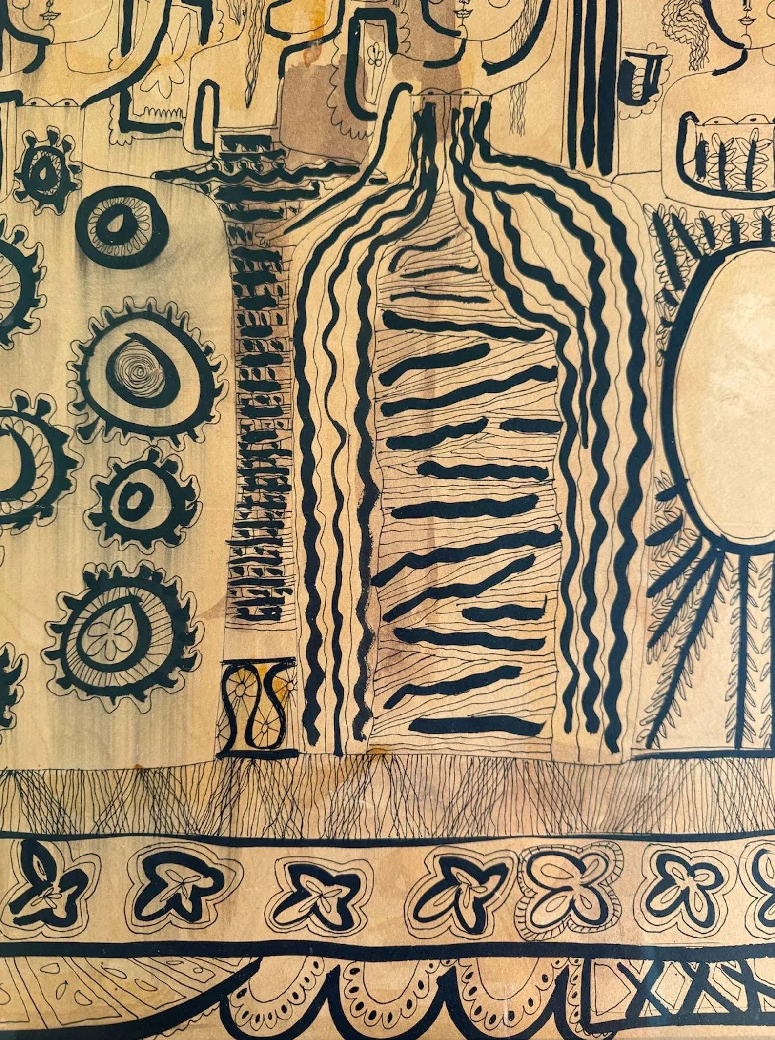 Abstract Art From a Michael S. Smith Installation, Actor Jim Belushi's Ca Estate - 5