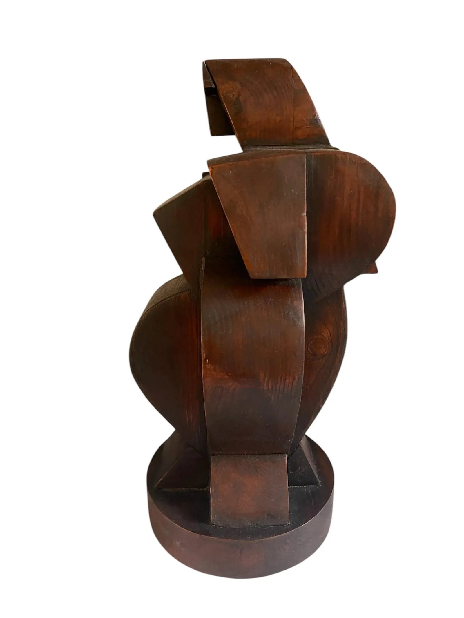 Mid 20th Century Vintage Atelier Boulogne Art Deco Wood Female Sculpture - 4