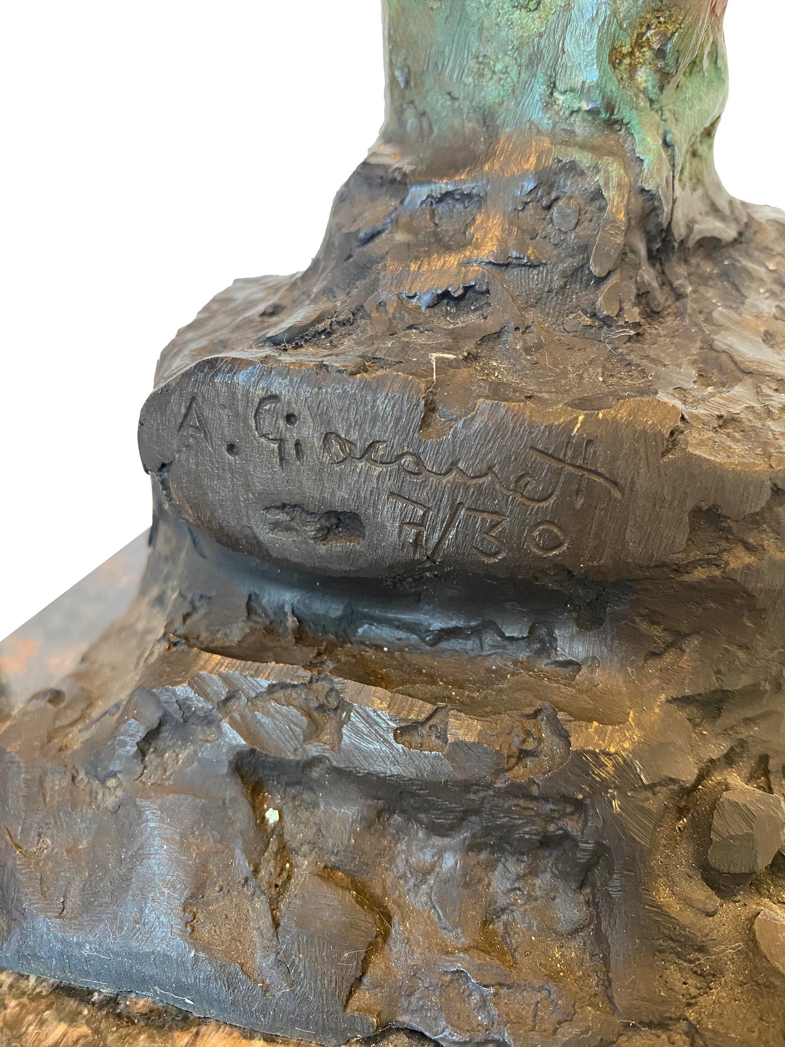 A Bronze Sculpture Styled After Giacometti - 10