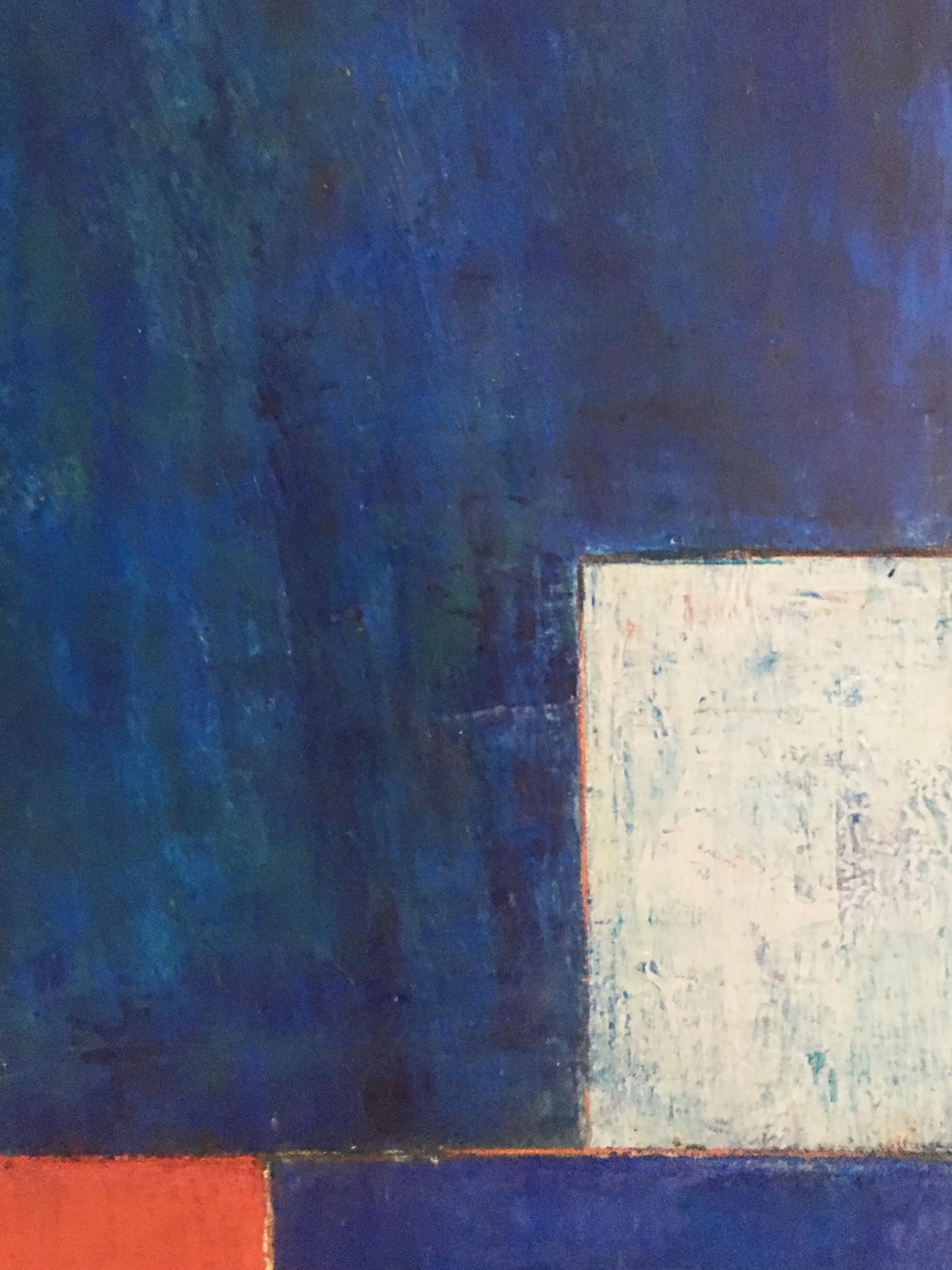 Abstract Geometric Oil Painting Primary Colors by Stephen Cimini - 4
