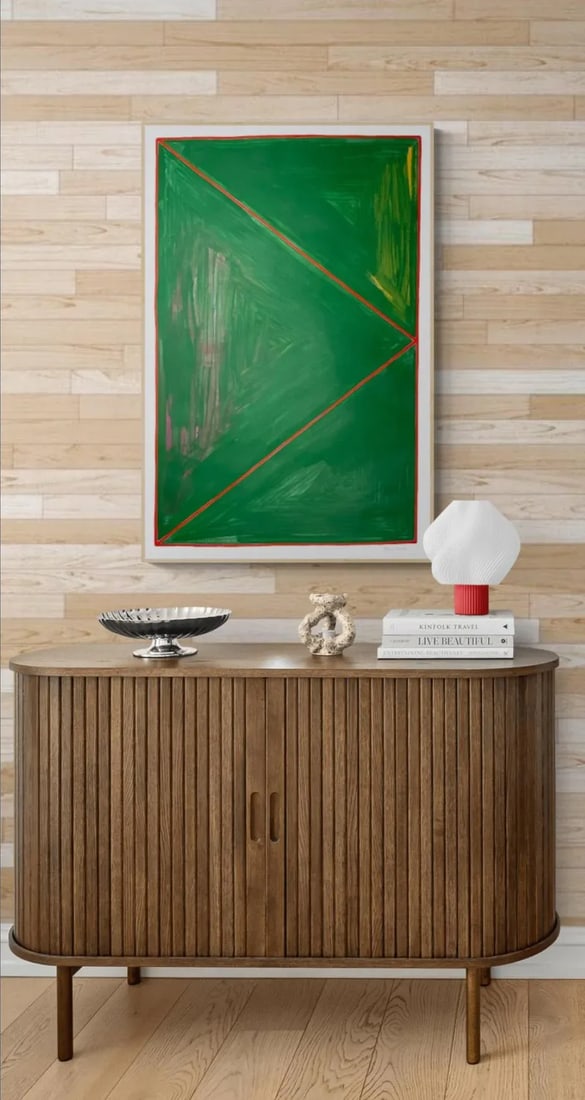 Red Triangle on Green - 4