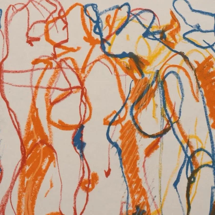 Jack Meanwell Oil Pastel Figure Drawing - 2