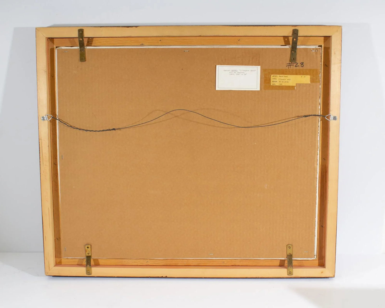 1969 "L'Espace Seul" Abstract Oil on Canvas Painting by Daniel Ravel - 7