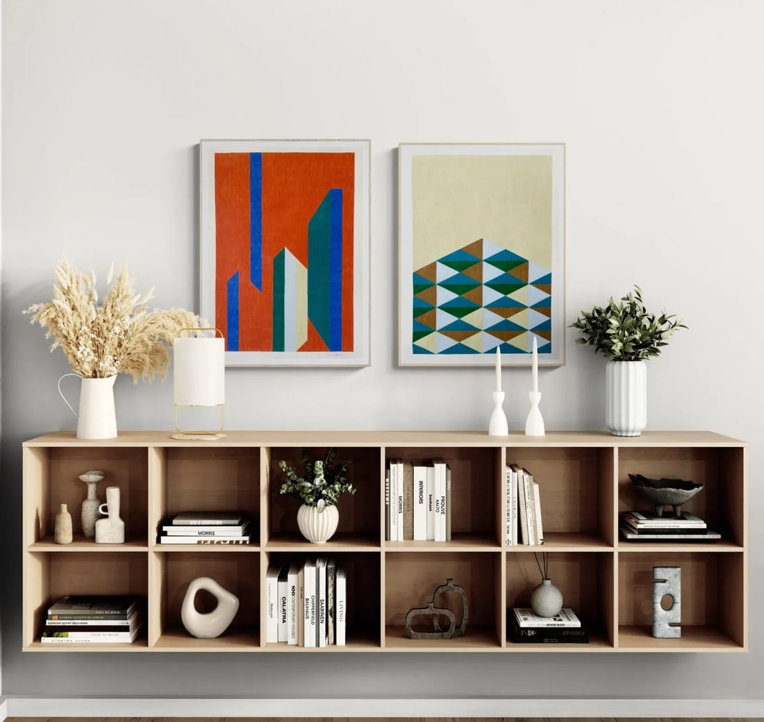 Geometric Color Pencil Design Drawing - 4