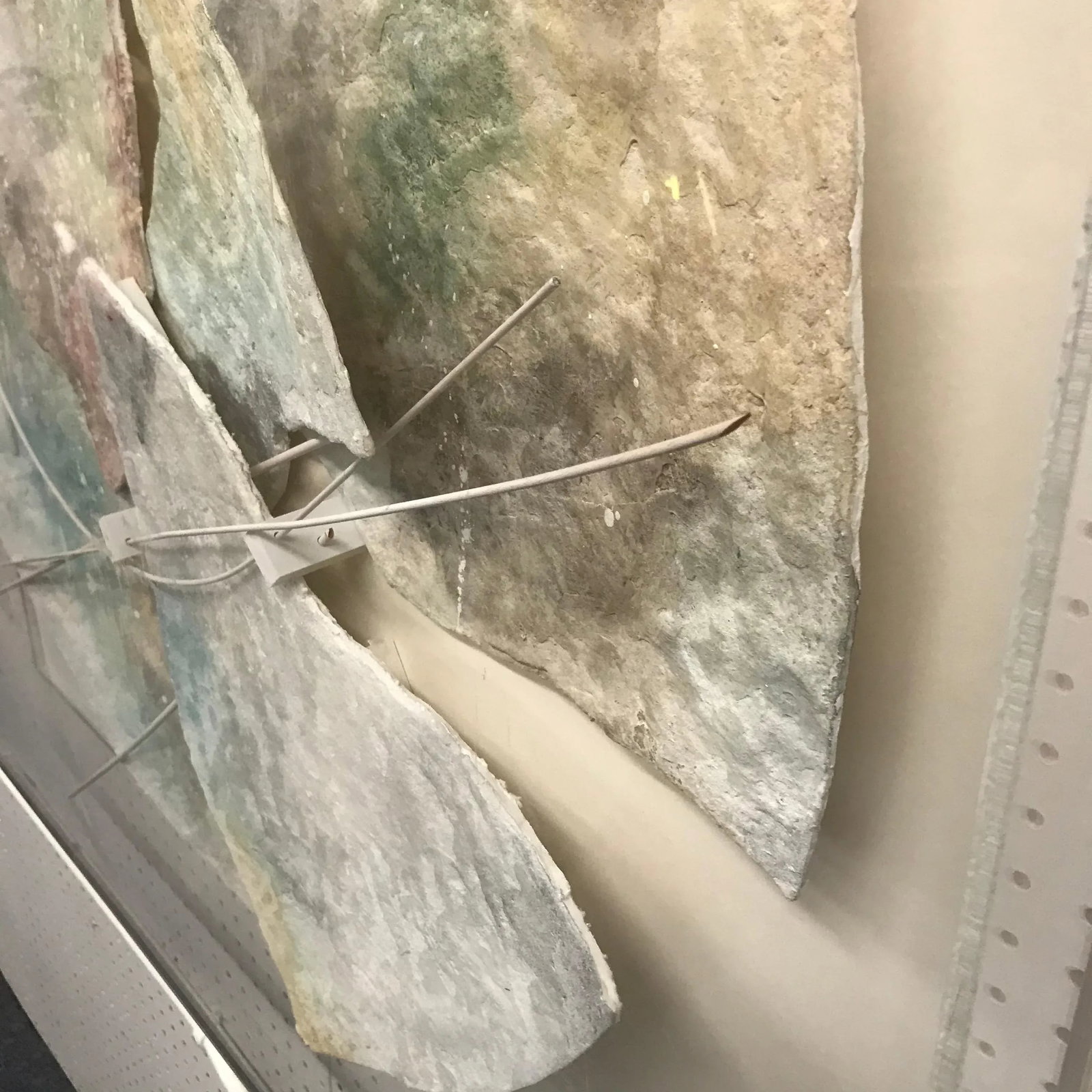 Watercolor Collage Construction in Lucite Shadowbox - 5