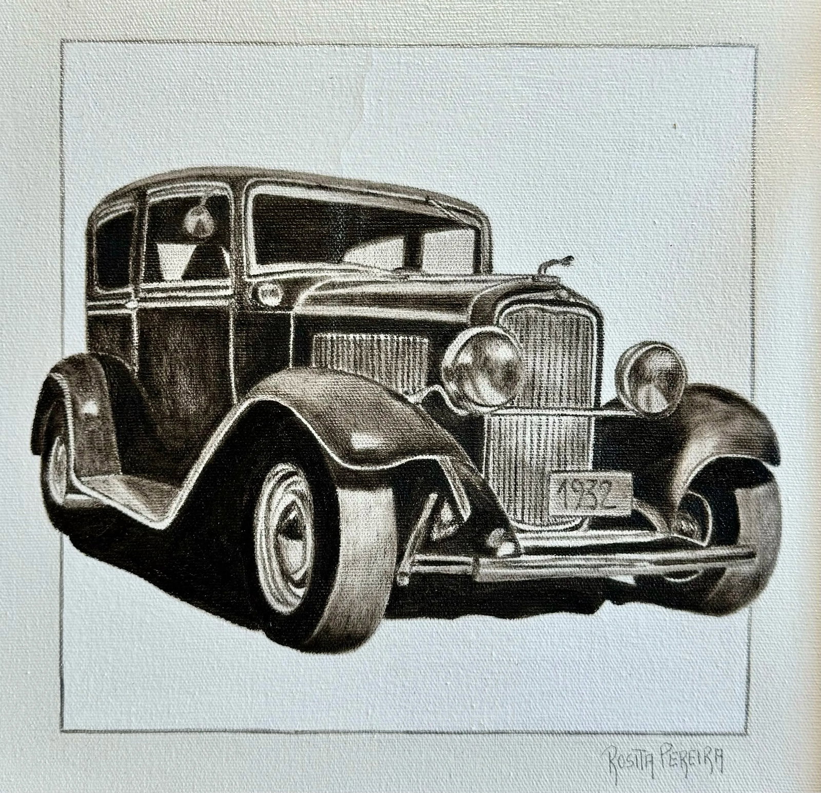 Ford 1932 Coupe V8 - Oil on Canvas - 2