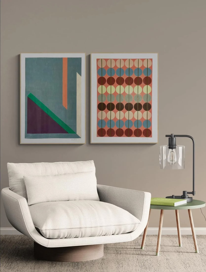 Geometric Color Pencil Design Drawing - 2