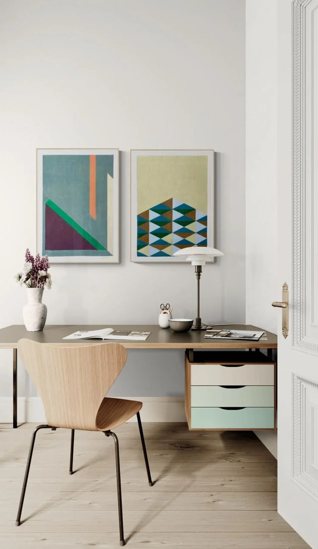 Geometric Color Pencil Design Drawing - 4