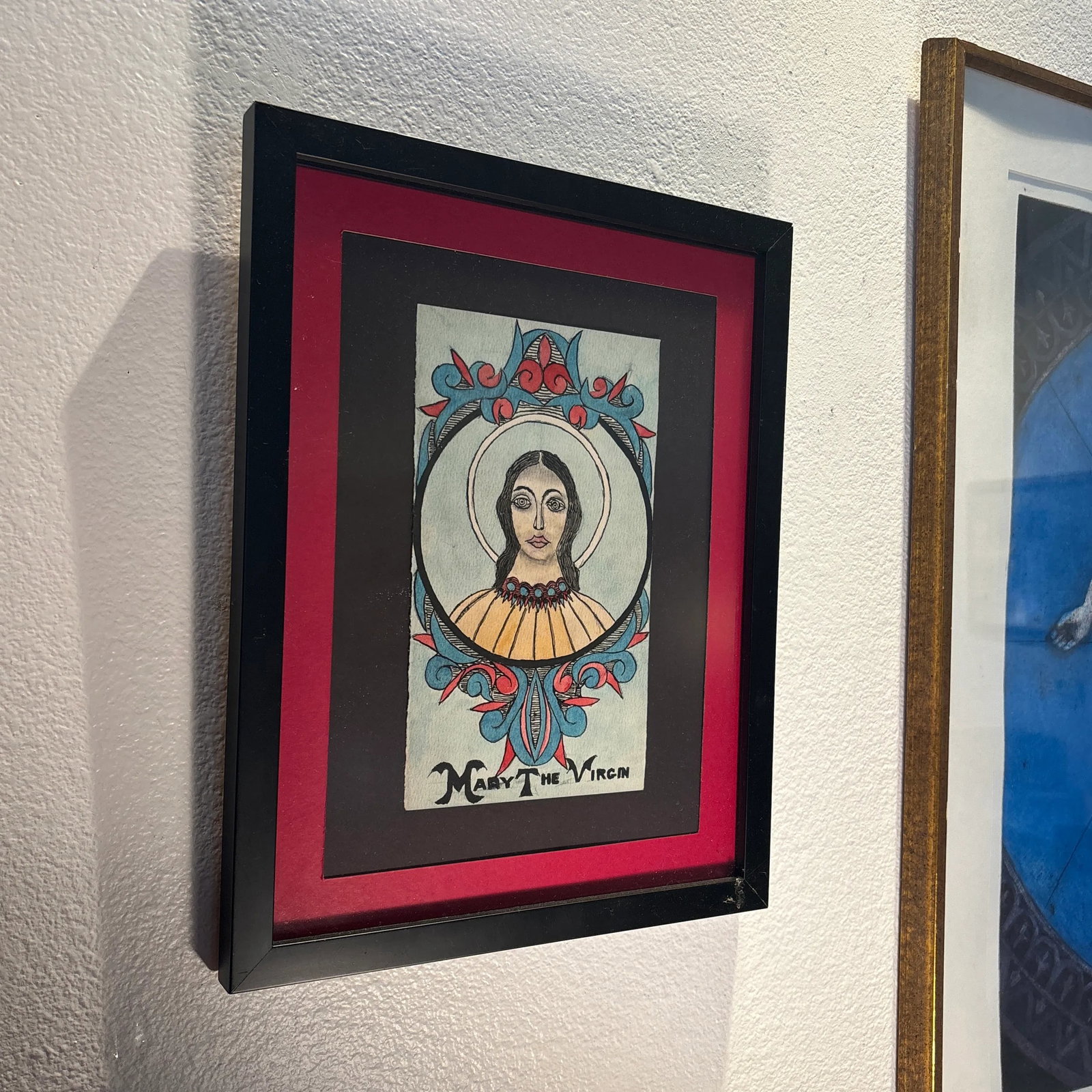Vintage Framed Religious Outsider Art by Stephen J,M Palmer - 5