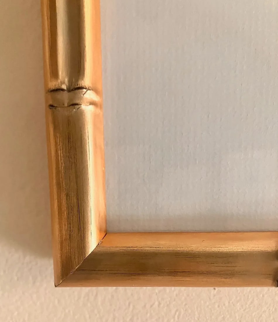 Black Cockatoo Bird Portrait Print in Gold Faux Bamboo Frame - 5