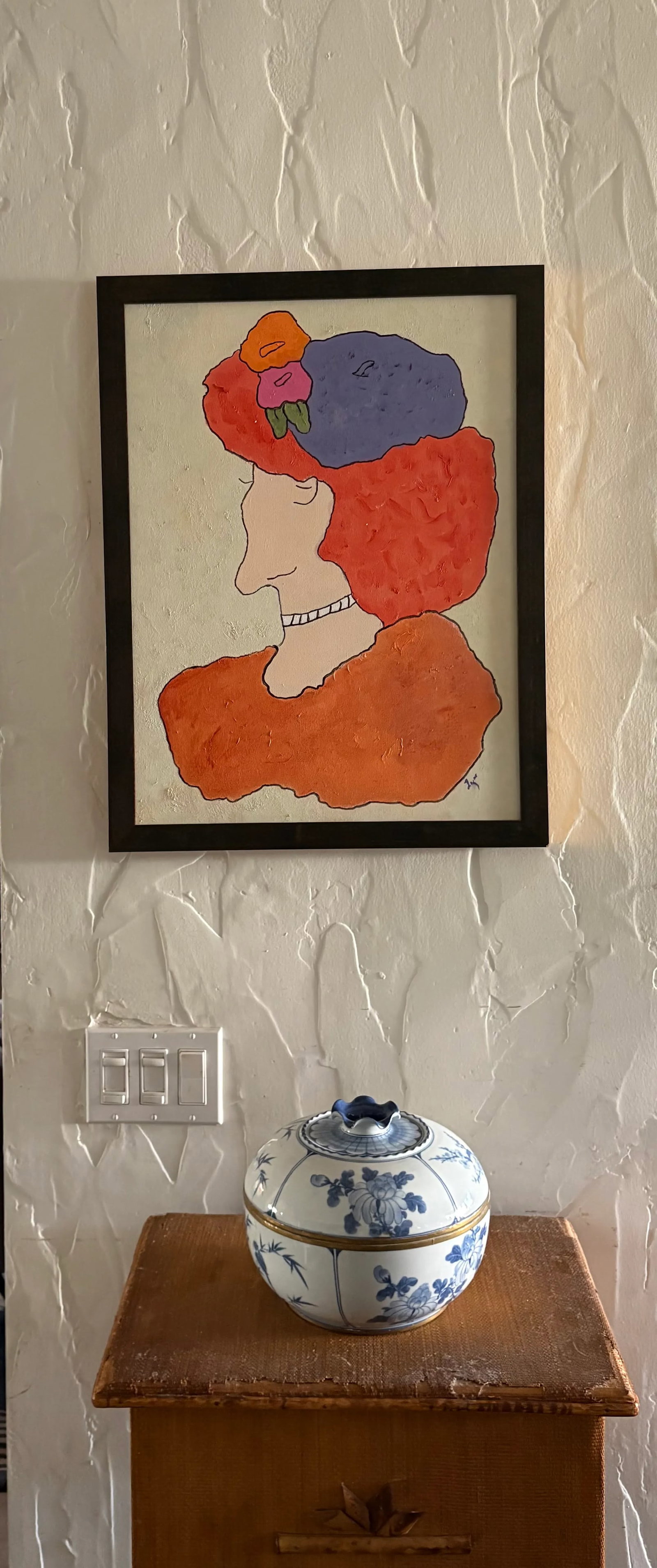 Abstract Portrait Mother-in-Law, Acrylic on Canvas, Signed by Artist - 10
