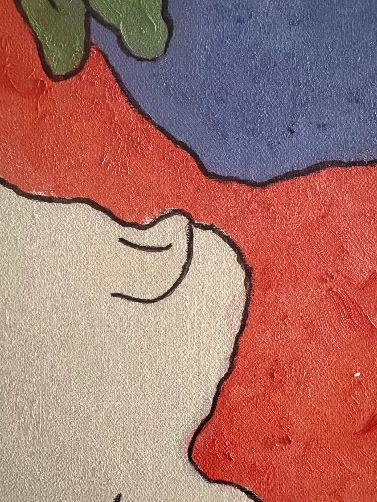 Abstract Portrait Mother-in-Law, Acrylic on Canvas, Signed by Artist - 6