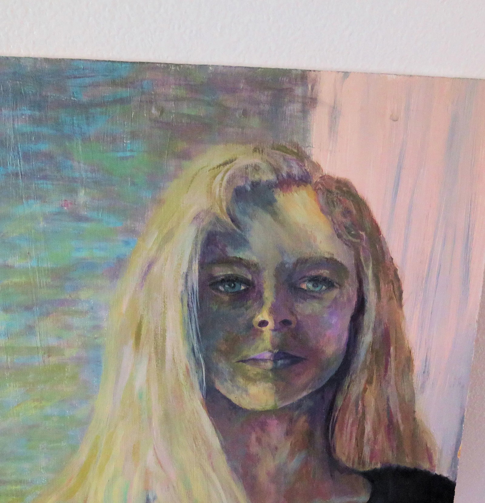 Portrait of a Young Beach Blonde Girl, Signed Jade '79 - 2