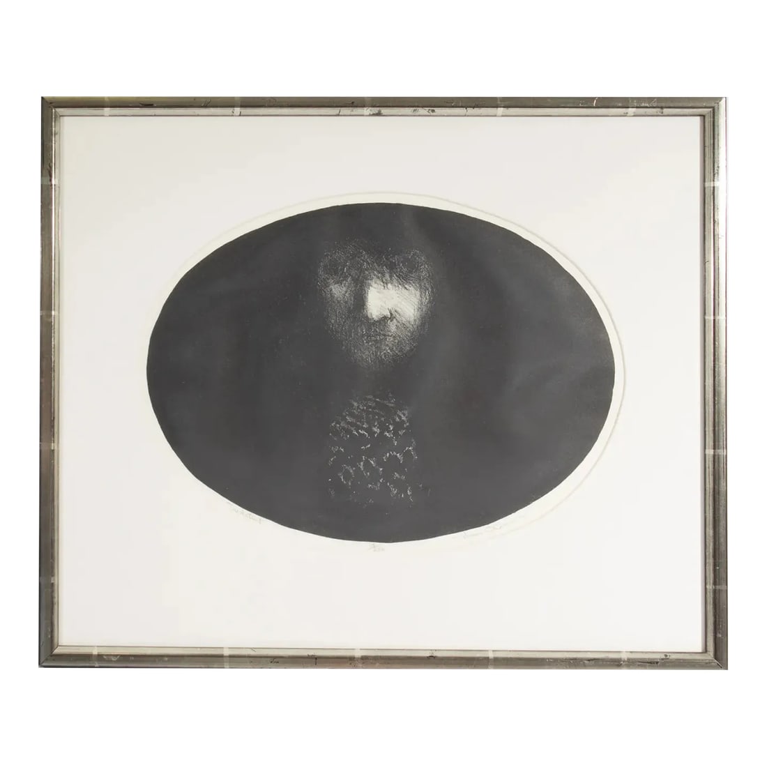 "The Artist" Limited Edition Lithograph Signed by Thom O'Connor: A lithograph titled "The Artist" by the American artist Thom O'Connor (born 1937). Signed and numbered 115/250, the print depicts a figure looking out towards the viewer. The print is displayed in a