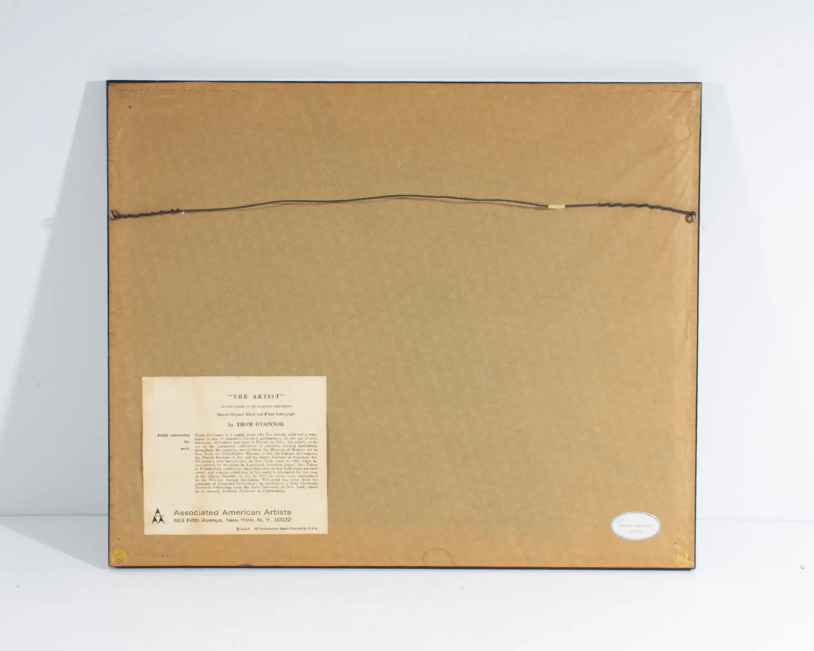 "The Artist" Limited Edition Lithograph Signed by Thom O'Connor - 8