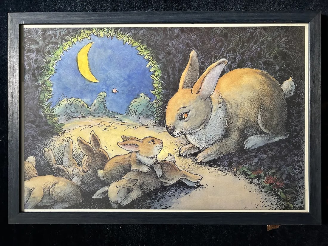 1990's "If You Were My Bunny" Framed Print - 2