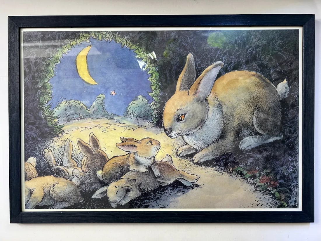 1990's "If You Were My Bunny" Framed Print - 3