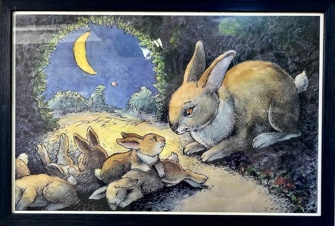 1990's "If You Were My Bunny" Framed Print - 4