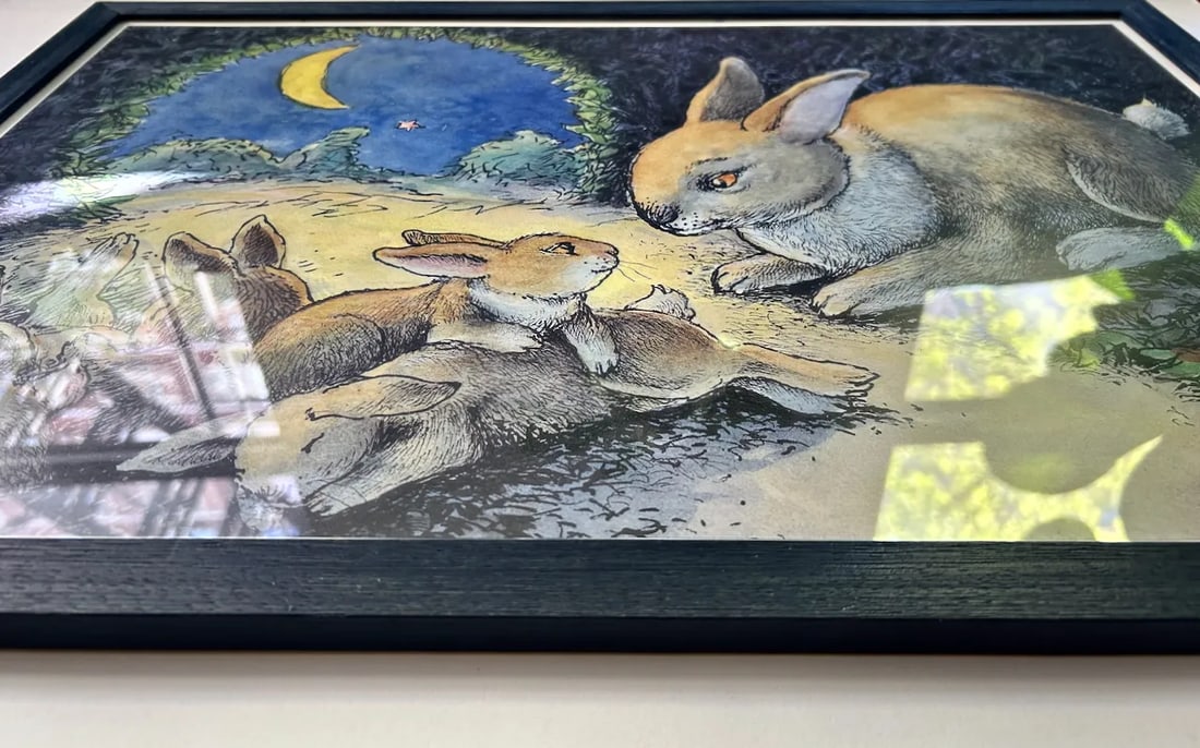 1990's "If You Were My Bunny" Framed Print - 5