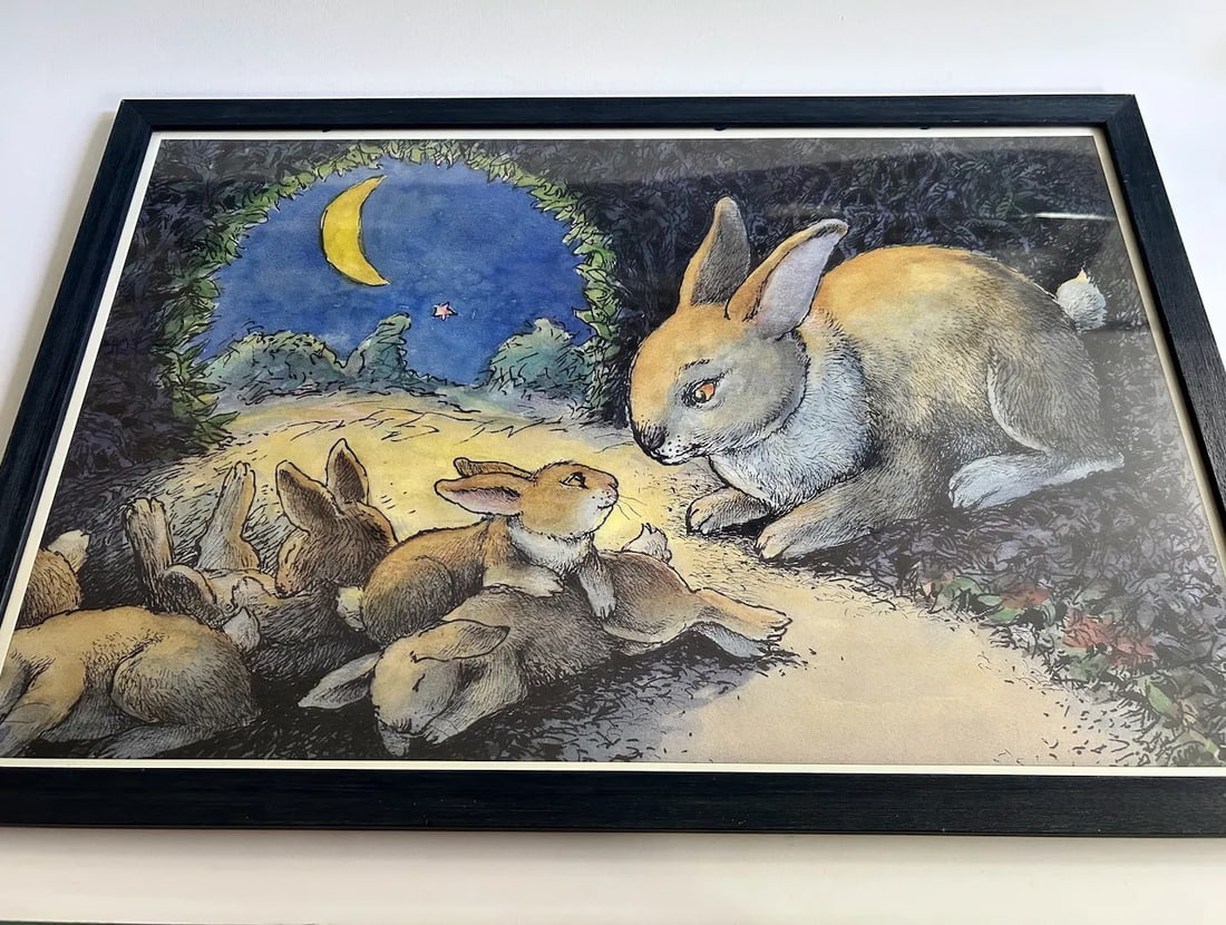 1990's "If You Were My Bunny" Framed Print - 6