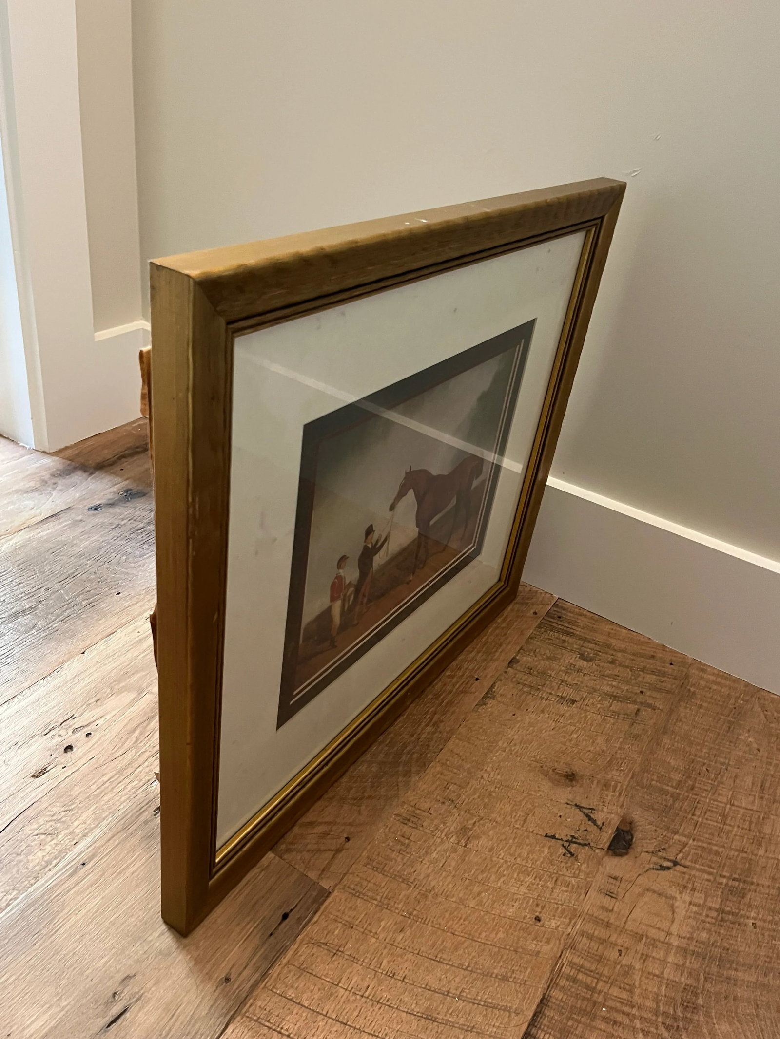 Framed Equestrian Sporting Print : 'Steeplechase Jockey' - 2