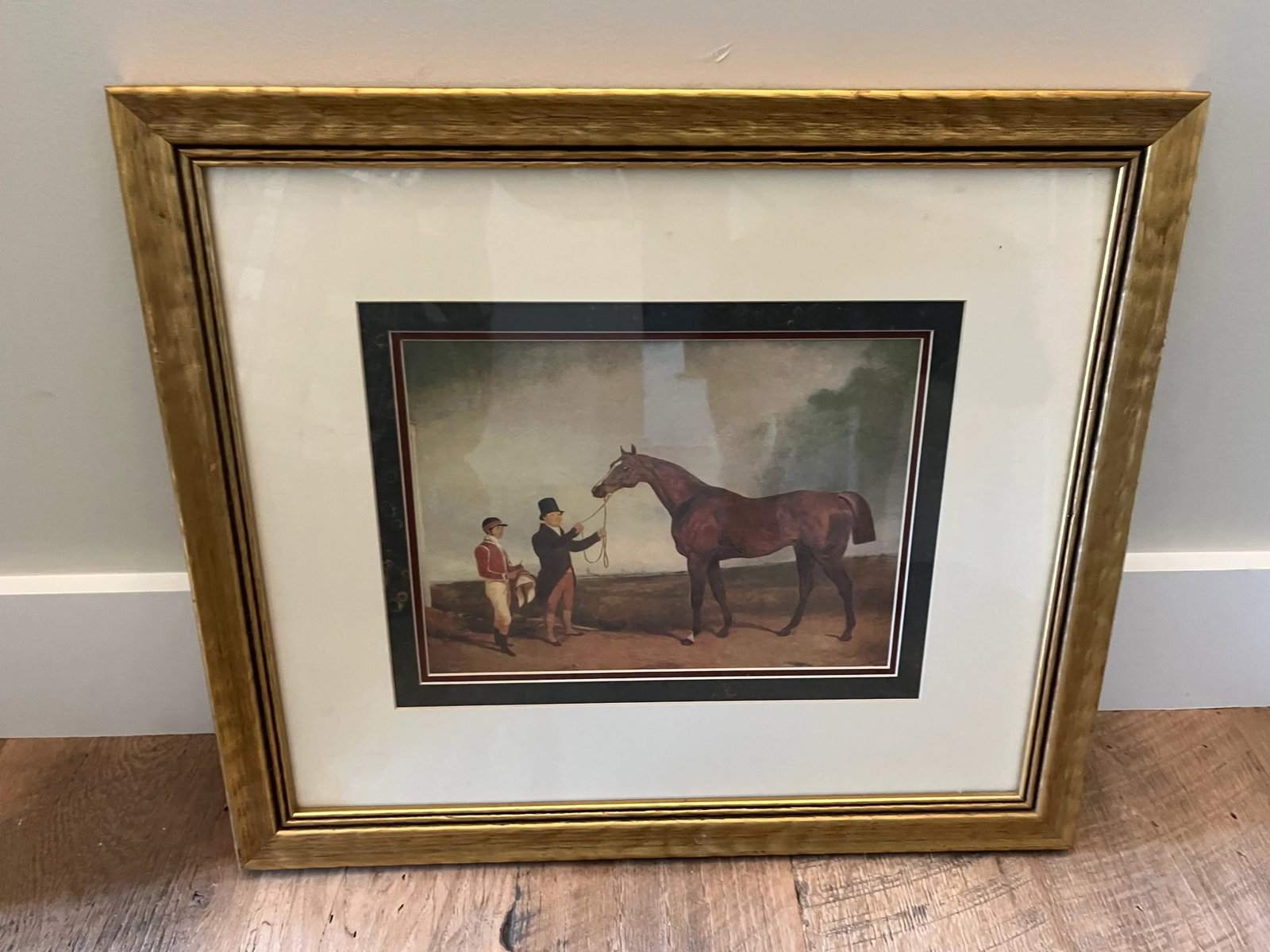 Framed Equestrian Sporting Print : 'Steeplechase Jockey' - 3