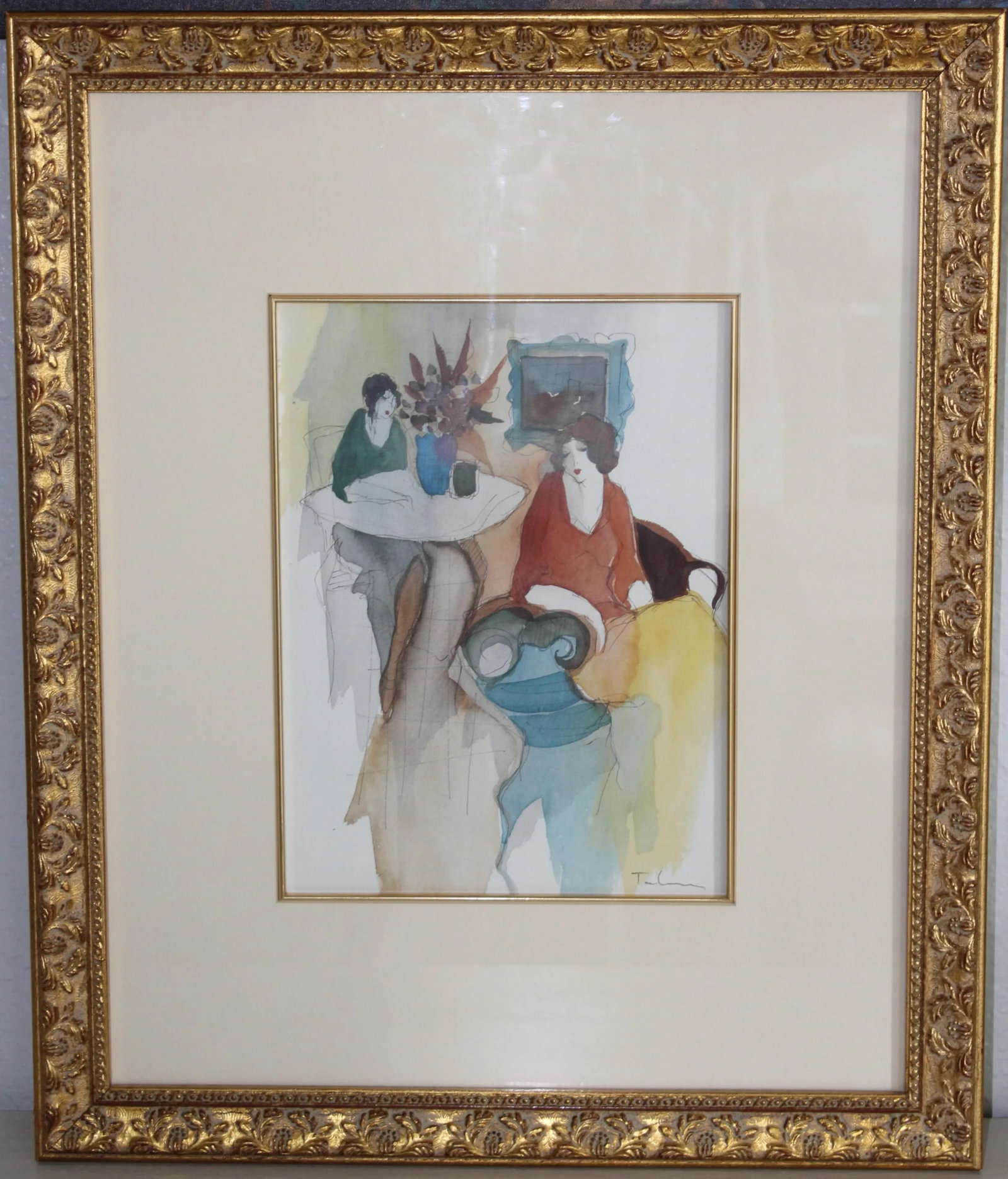 Framed Itzchak Tarkay Prints - A Pair - 2