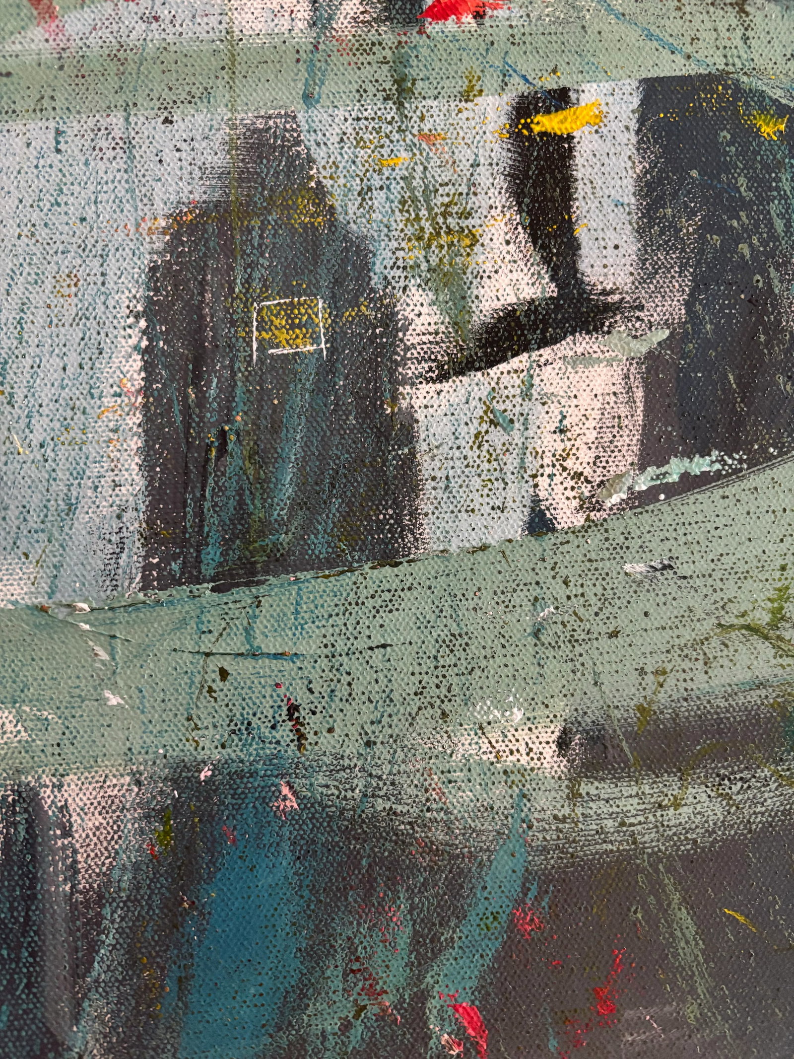 "Turmoil" Original, Acrylic, Abstract Painting by Linda McDonough - 10