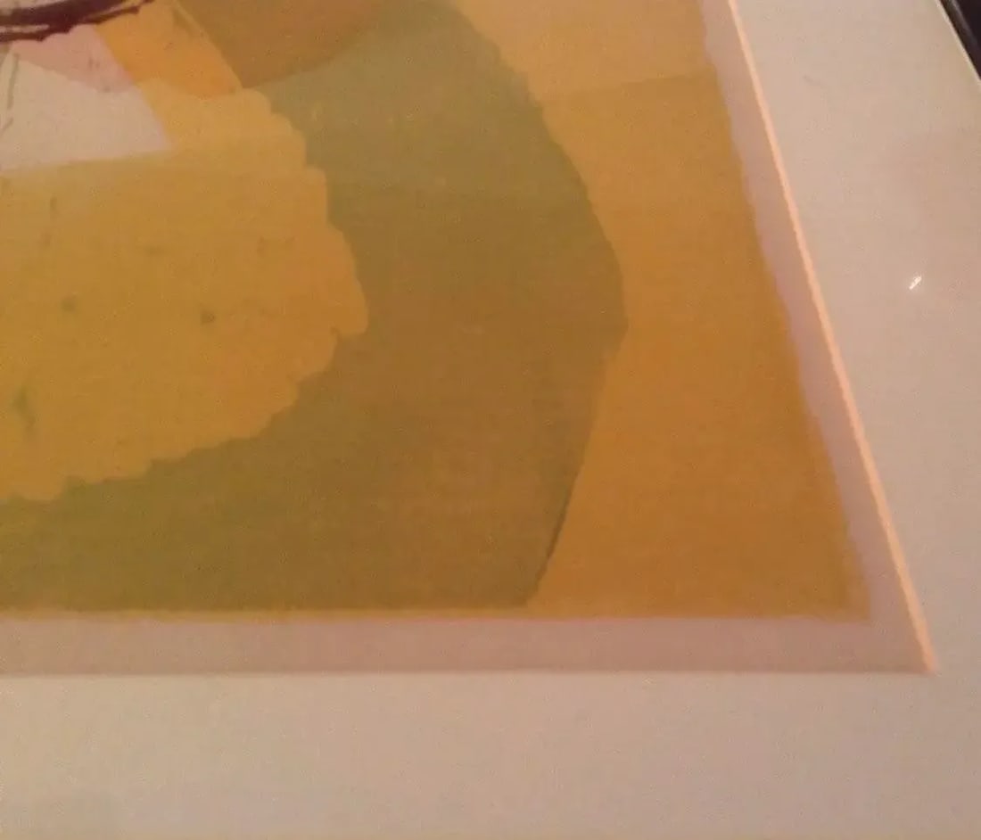 Framed Abstract Print Titled "Beach Forms" by Listed Artist Edie (Edythe) Sheldon (1921-2017) - 9