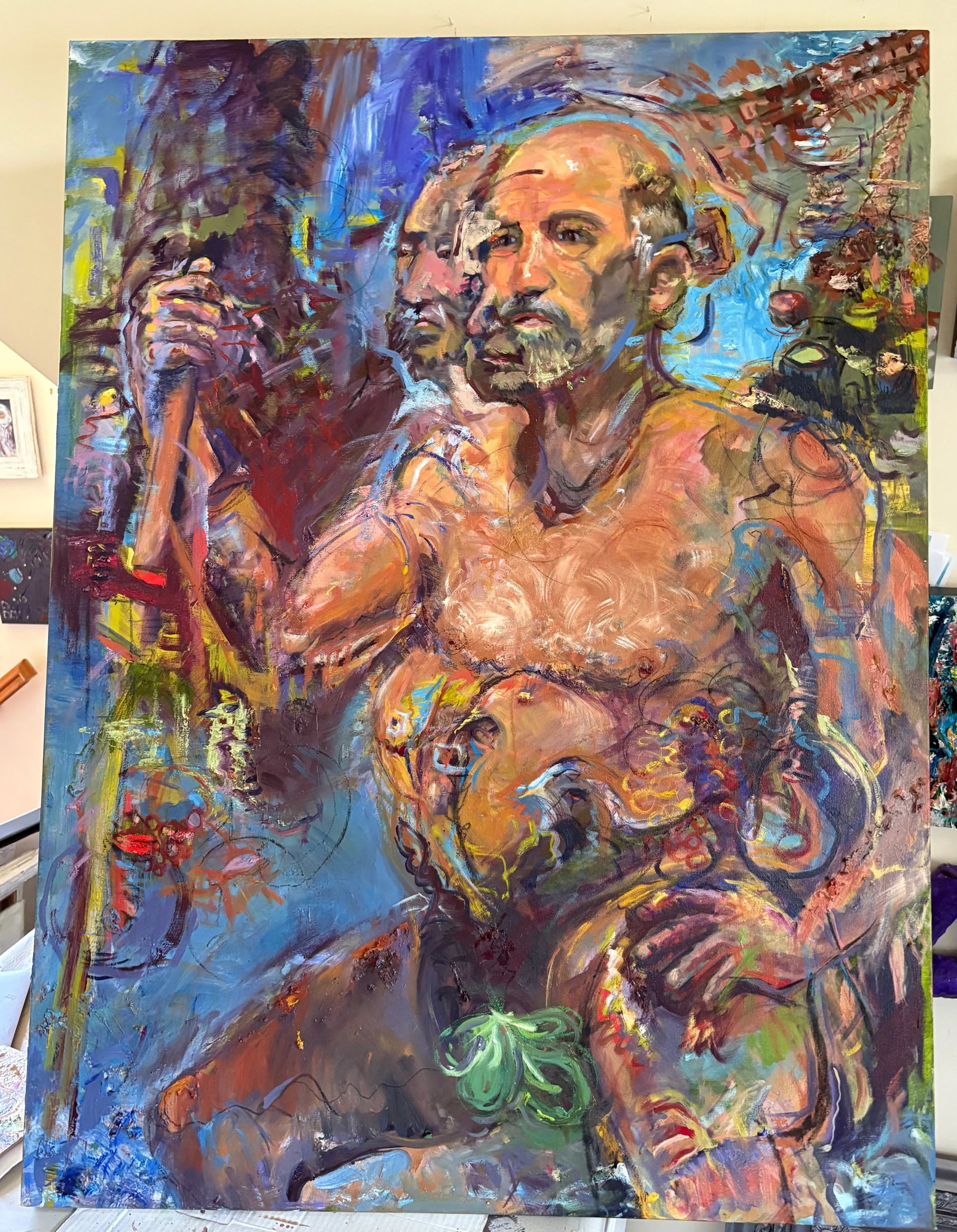 The Emperor's New Clothes, Original Oil Paintings, Life-Size Art - 10