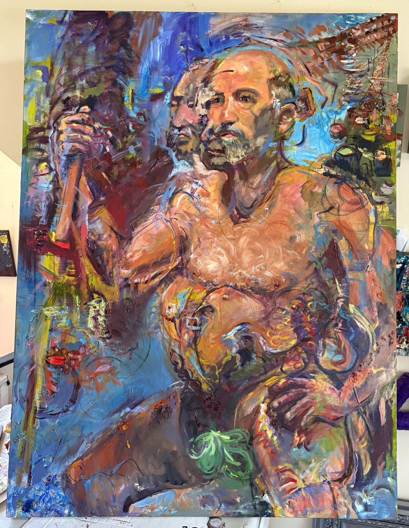The Emperor's New Clothes, Original Oil Paintings, Life-Size Art - 7