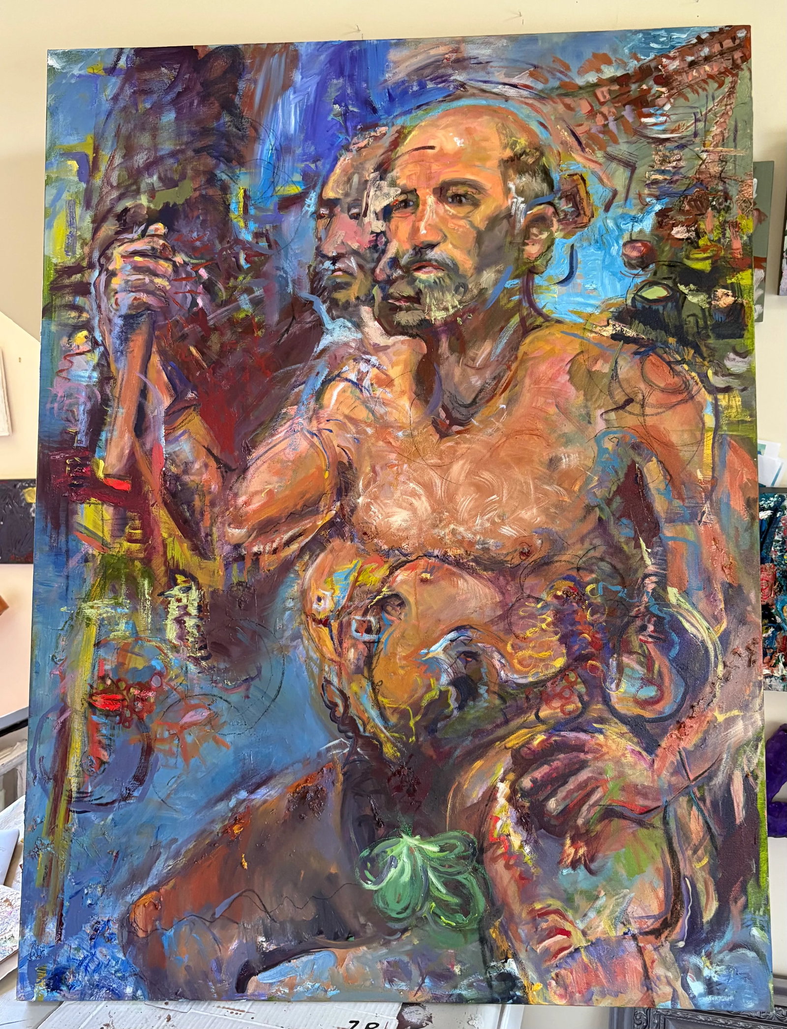The Emperor's New Clothes, Original Oil Paintings, Life-Size Art - 8