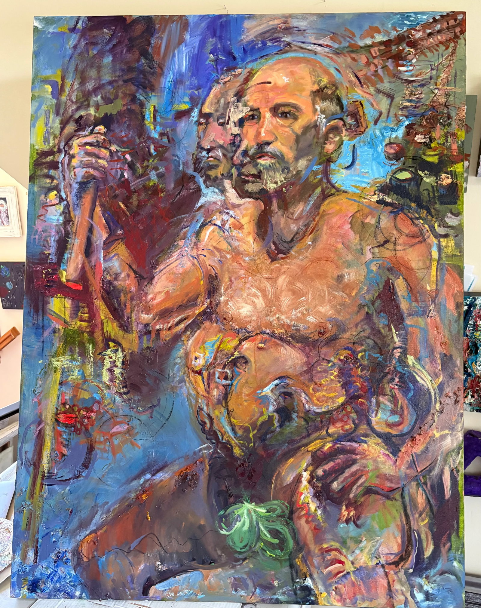The Emperor's New Clothes, Original Oil Paintings, Life-Size Art - 9
