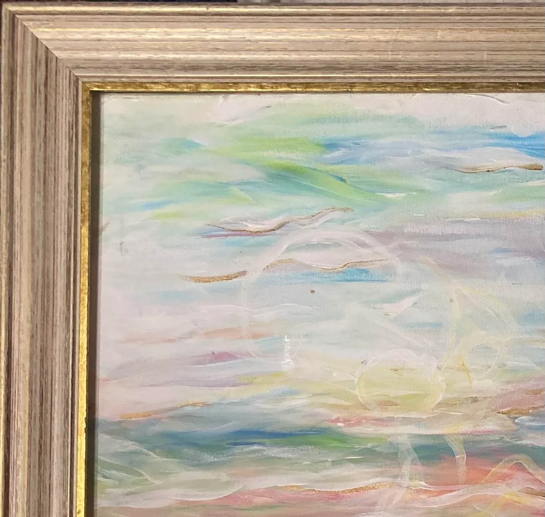 "Loving Cascades" Abstract Giclee Canvas Print by New Orleans Louisiana Painting Mina Zavala Lanzas, - 6