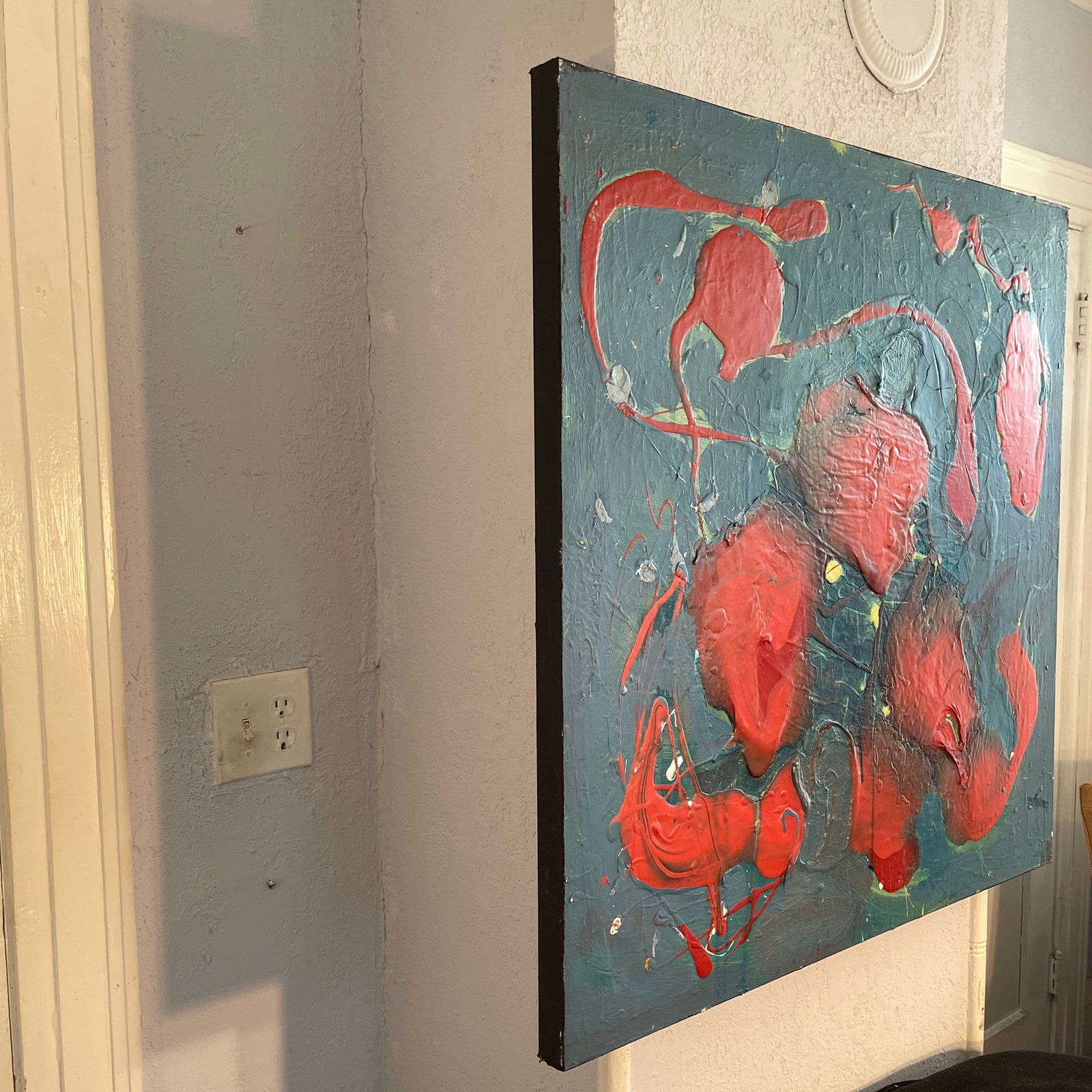 "Rino", 36x36 In. Mid Century Modern, Abstract, Multi-Directional - 5