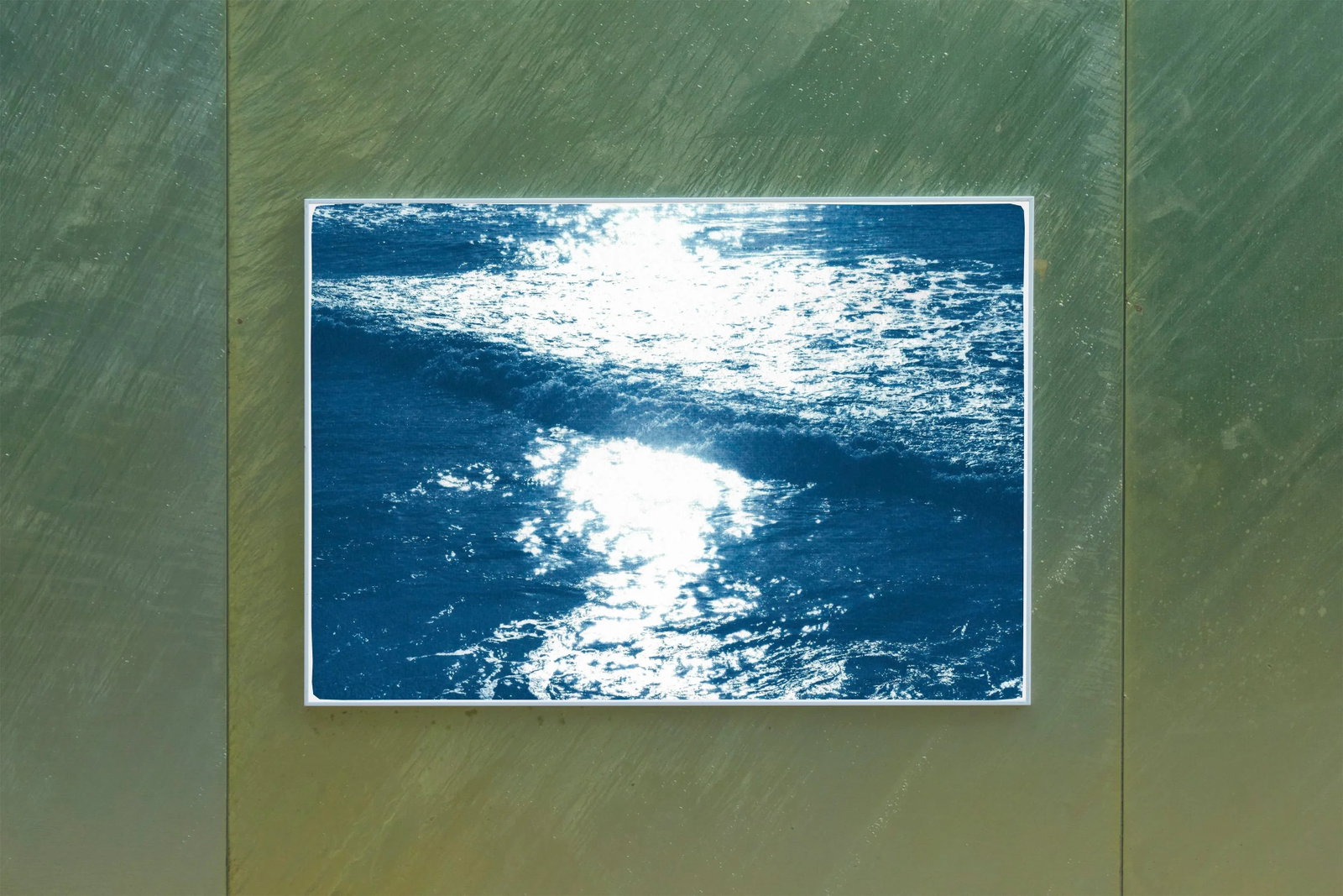 2020 Cyanotype "Pacific Sunset Waves" by Kind of Cyan - 2
